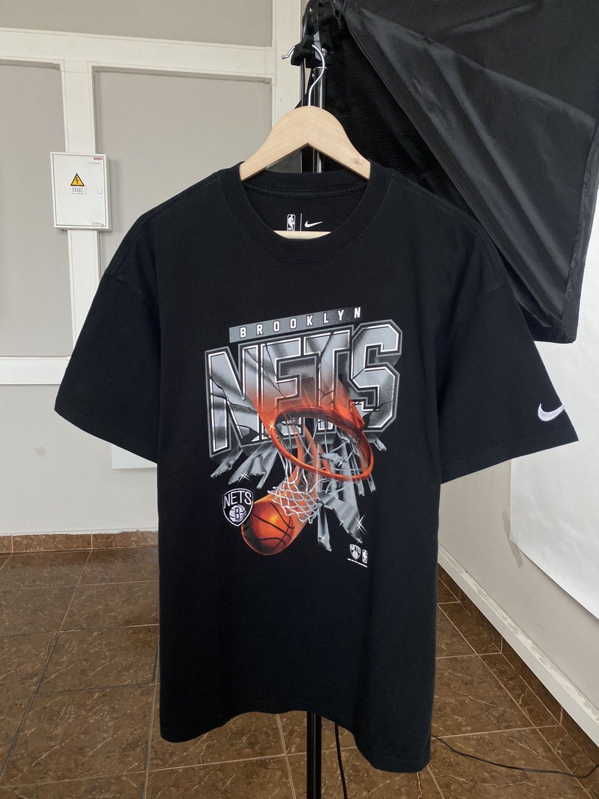 Nike 🏀 Nike Brooklyn NETS t-shirt basketball rare retro hype Y2K Size US L / EU 52-54 / 3 - 1 Thumbnail