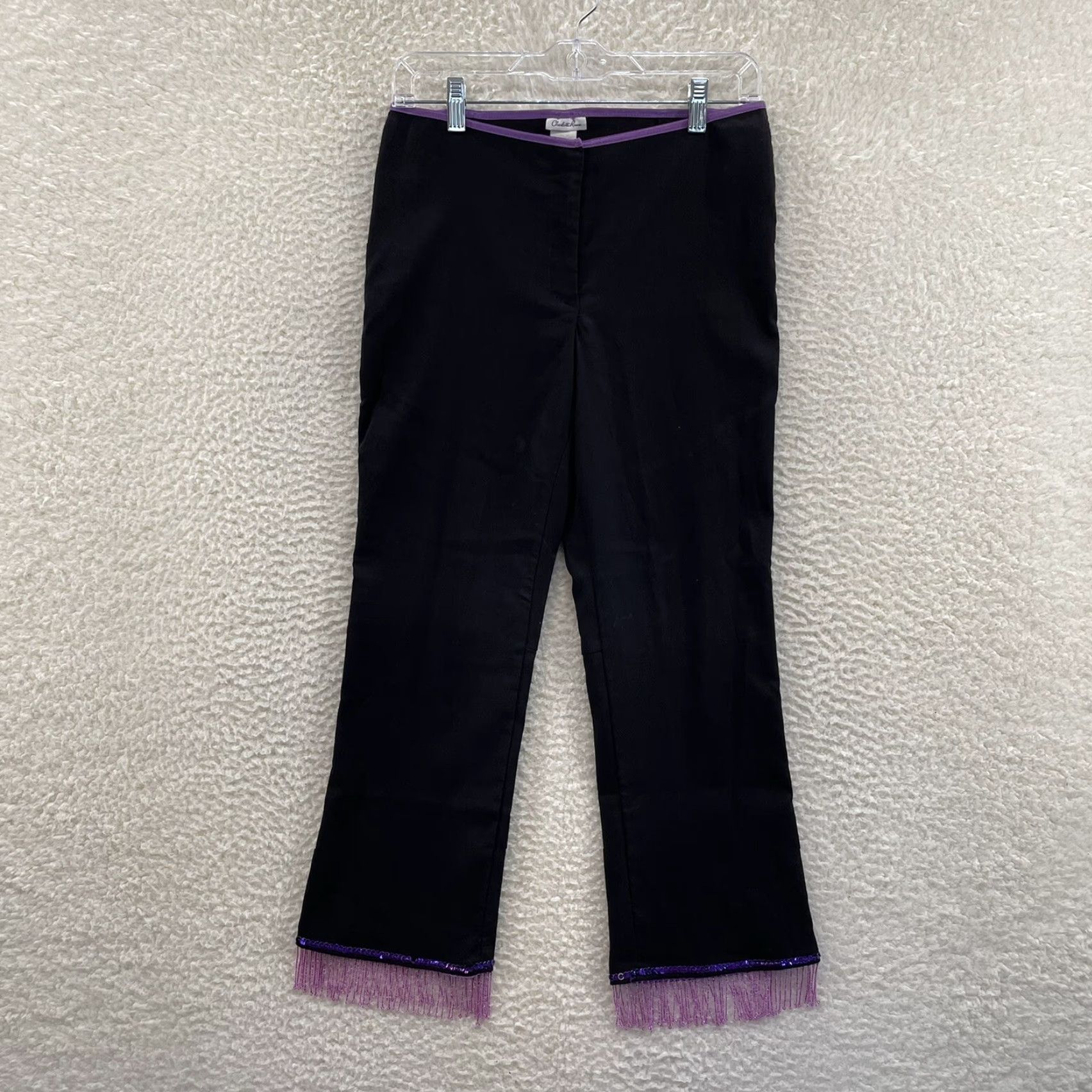 Vintage VINTAGE 90s Y2K Capri Pants Slacks Dress Pants Office Siren Cyber Corpcore Black 8 Womens Mens? Size 30" / US 8 / IT 44 - 2 Thumbnail