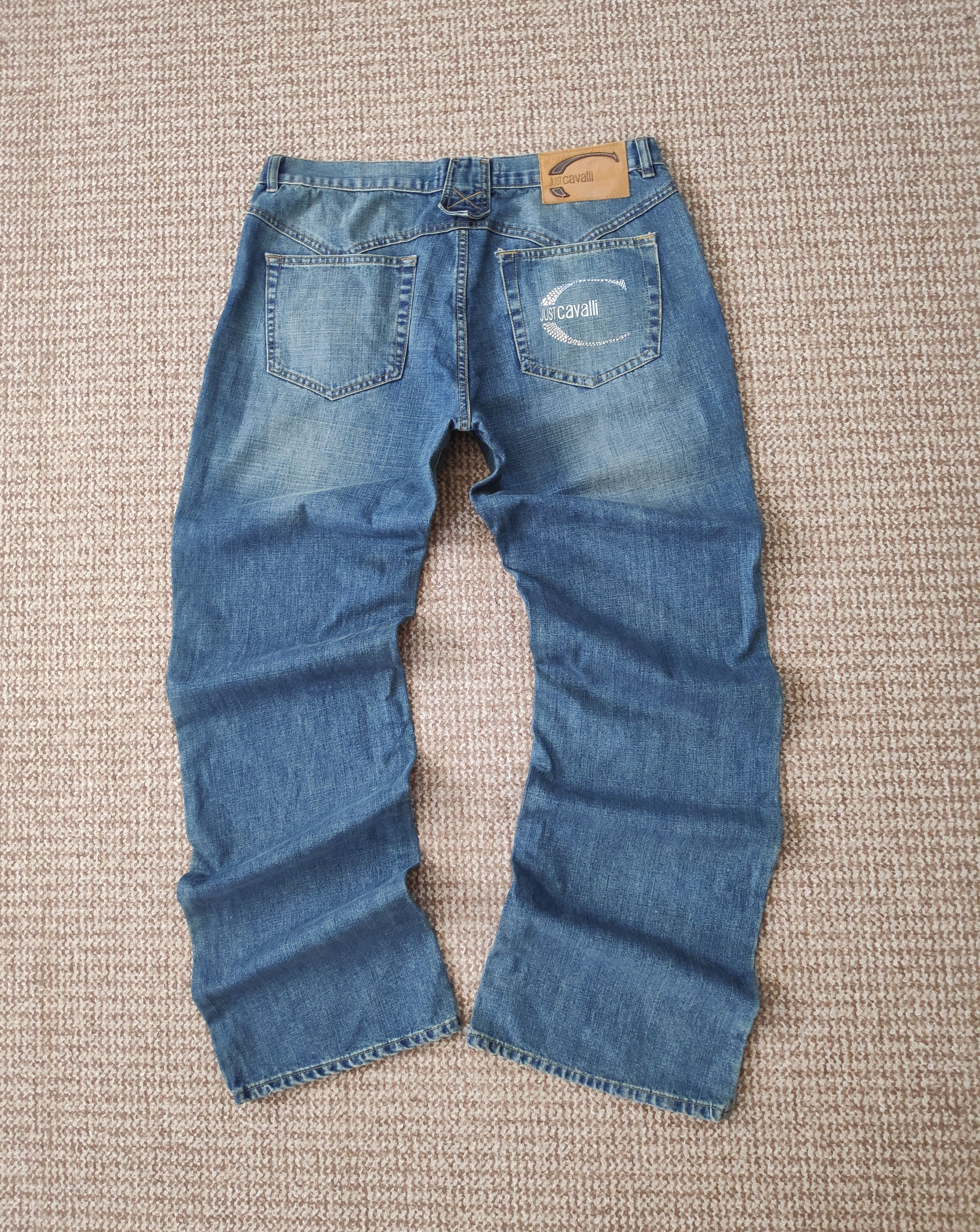 Just Cavalli Vintage Just Cavalli Wide Loose Fit Denim Jeans Big Logo Size US 36 / EU 52 - 2 Thumbnail