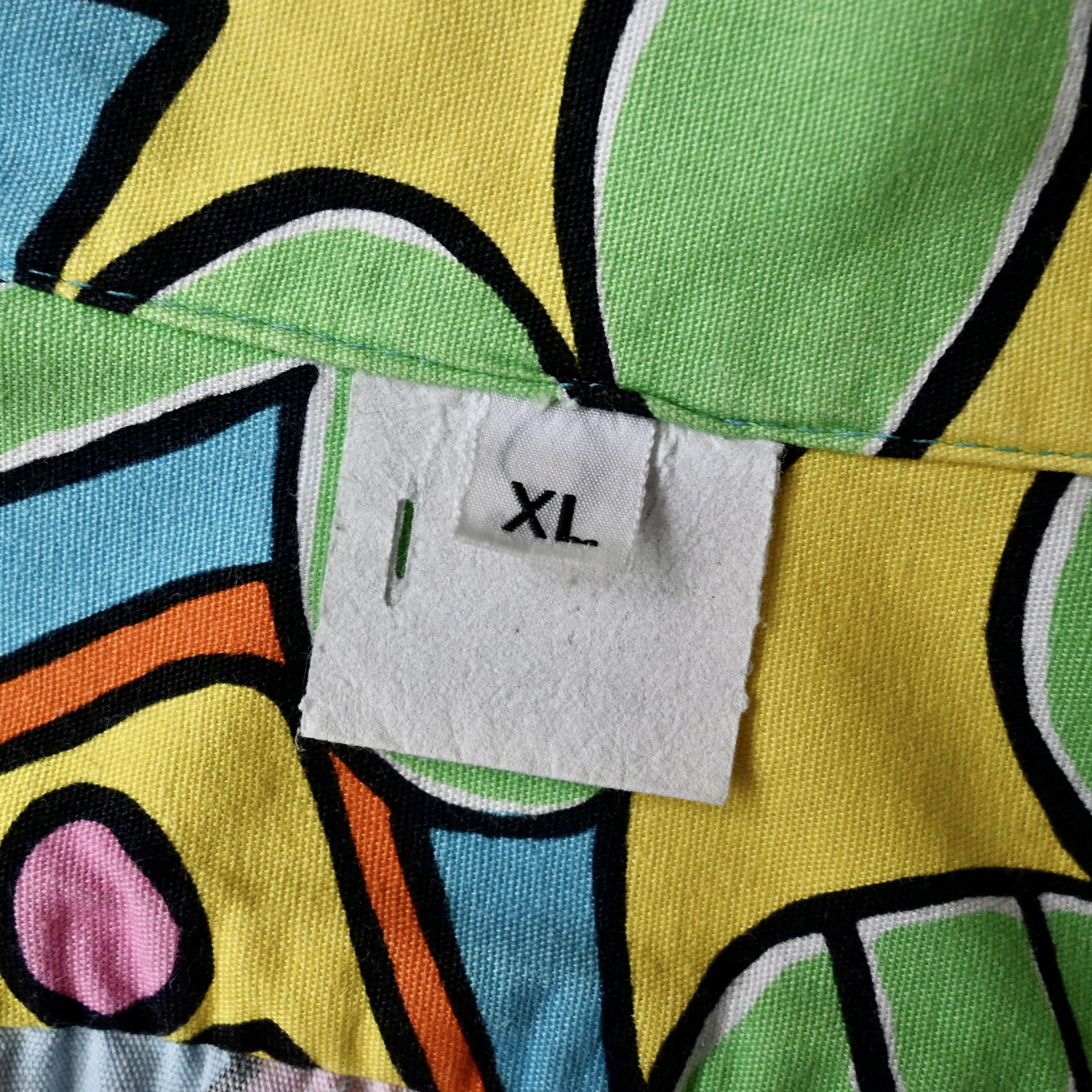 Jams World VTG 80s JAMS Surfline postmodern art cotton shirt XL, robot Size US XL / EU 56 / 4 - 11 Thumbnail