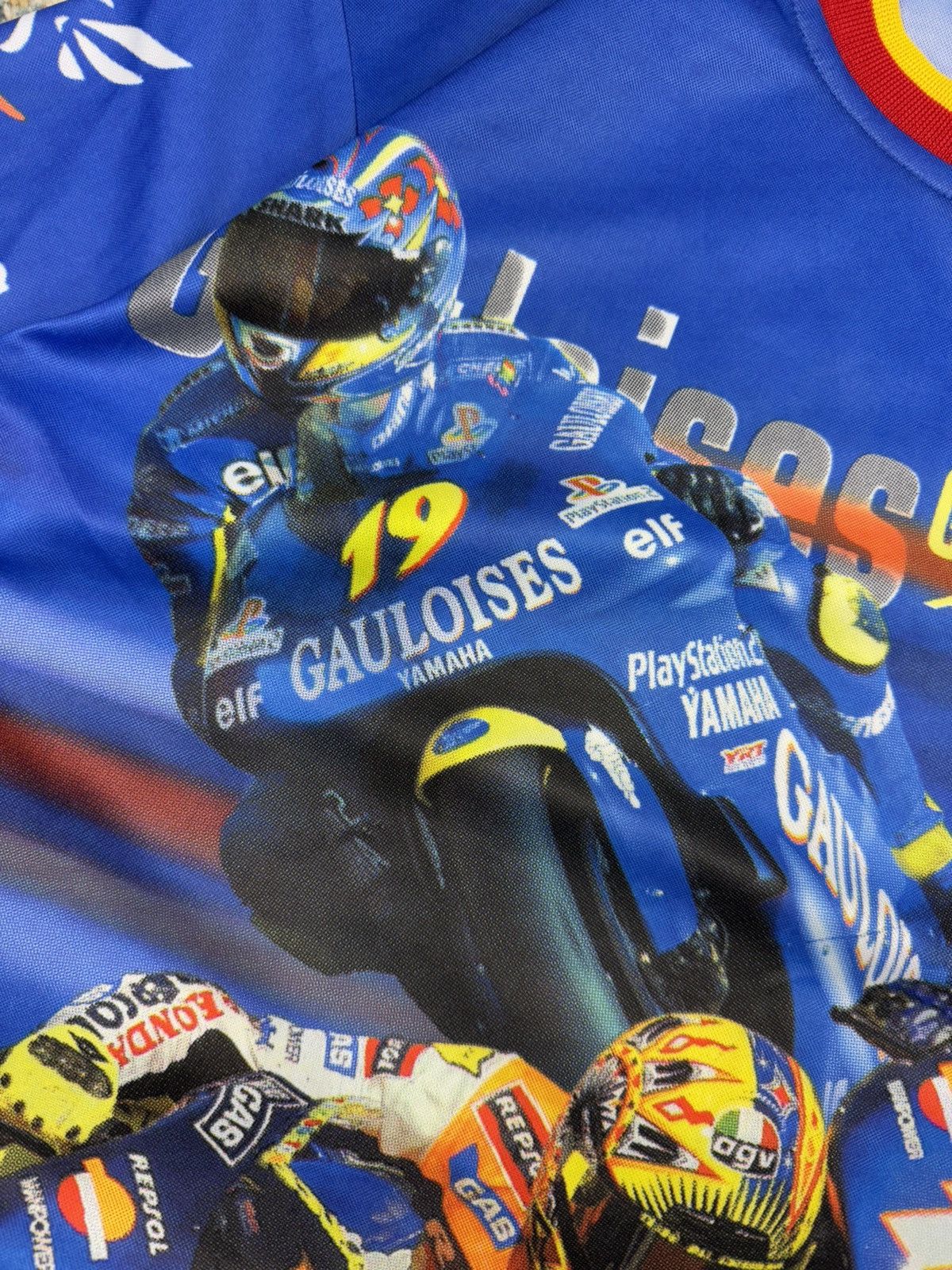 Other Vintage 90s MotoGP Gualoises Dutch TT all over print Jersey Size US M / EU 48-50 / 2 - 8 Thumbnail