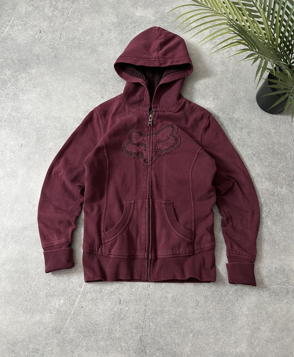 Fox Racing Vintage Fox Racing Big logo Sherpa hoodies y2k womens Size S / US 4 / IT 40 - 2 Thumbnail