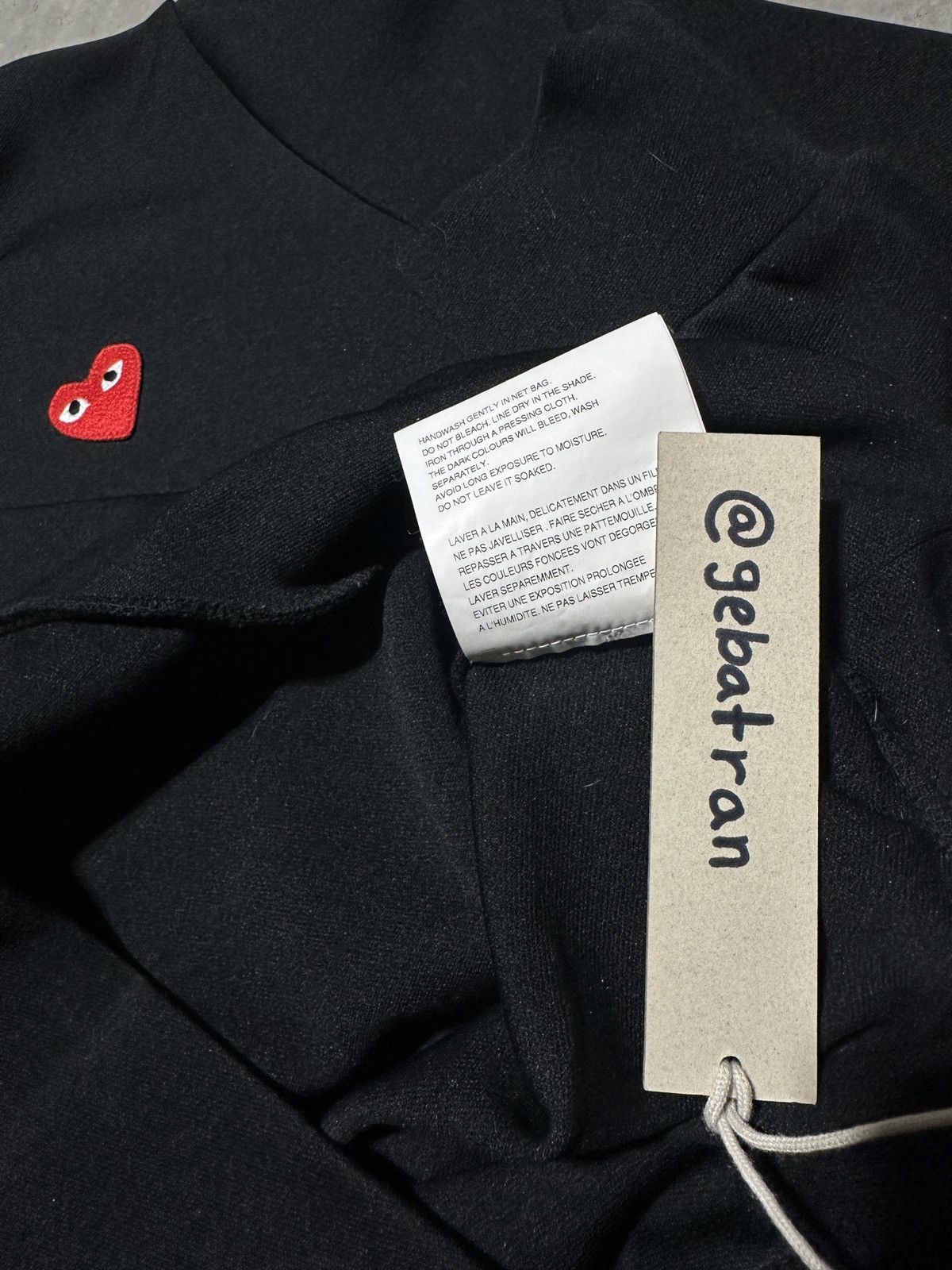 Comme des Garcons PLAY Comme Des Garçons Play Hoodie Black Large Size US L / EU 52-54 / 3 - 7 Thumbnail