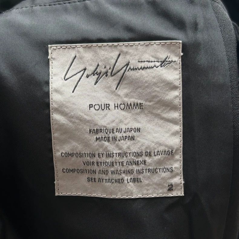 Yohji Yamamoto Yohji Yamamoto Yohji Yamamoto Black Wool Overcoat for Men Size US M / EU 48-50 / 2 - 6 Thumbnail