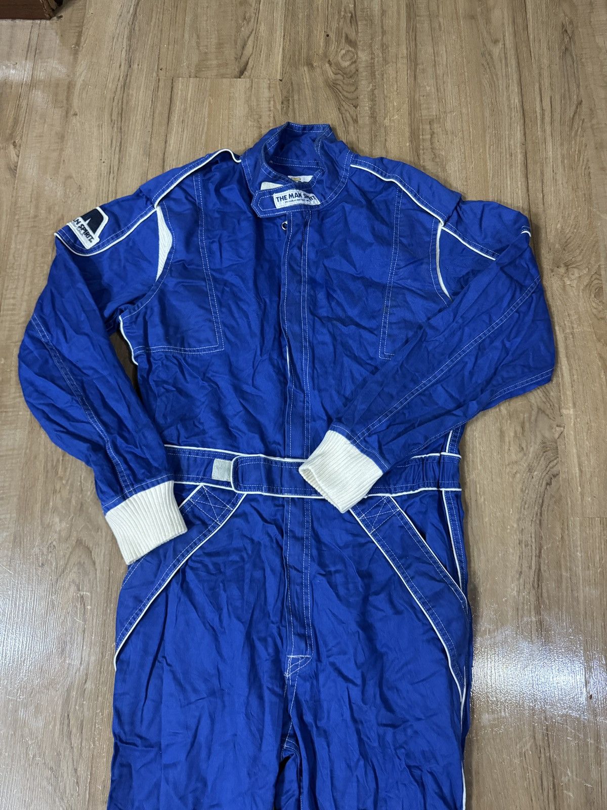 Japanese Brand Vintage The Man Spirit Plain Racing Suit Size US 33 - 2 Thumbnail