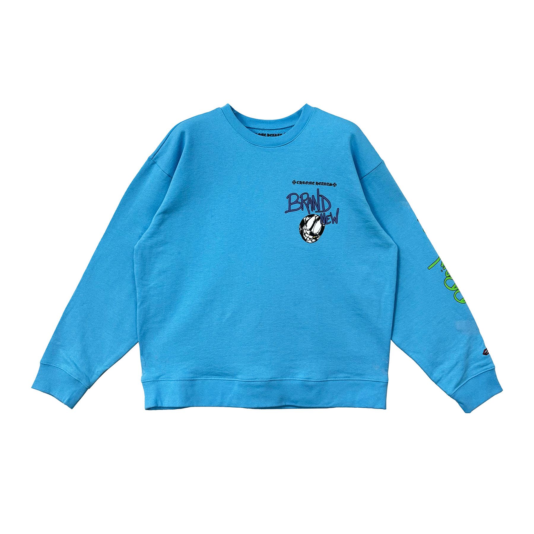 Chrome Hearts Chrome Hearts Matty Boy Blue Brain New Long Sleeve Tee Size US M / EU 48-50 / 2 - 1 Thumbnail