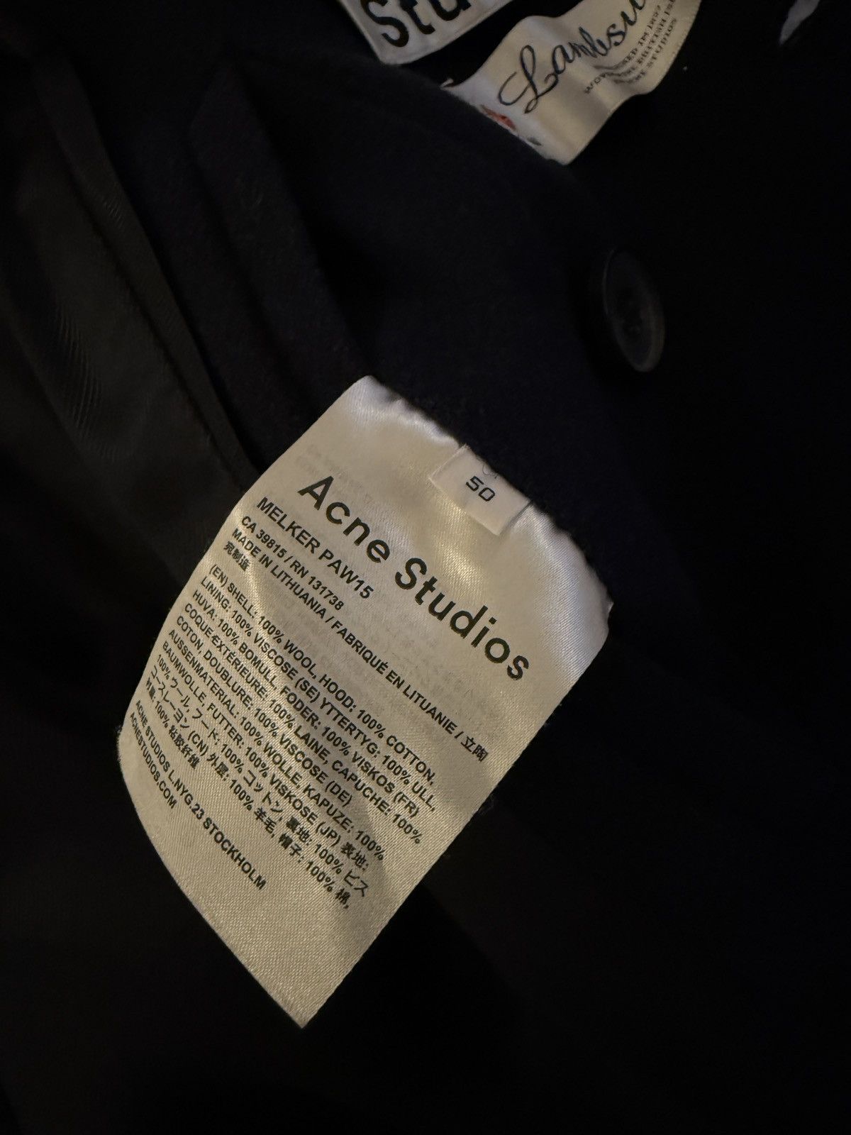 Acne Studios Acne Studios Lambswool Coat Size US M / EU 48-50 / 2 - 5 Thumbnail