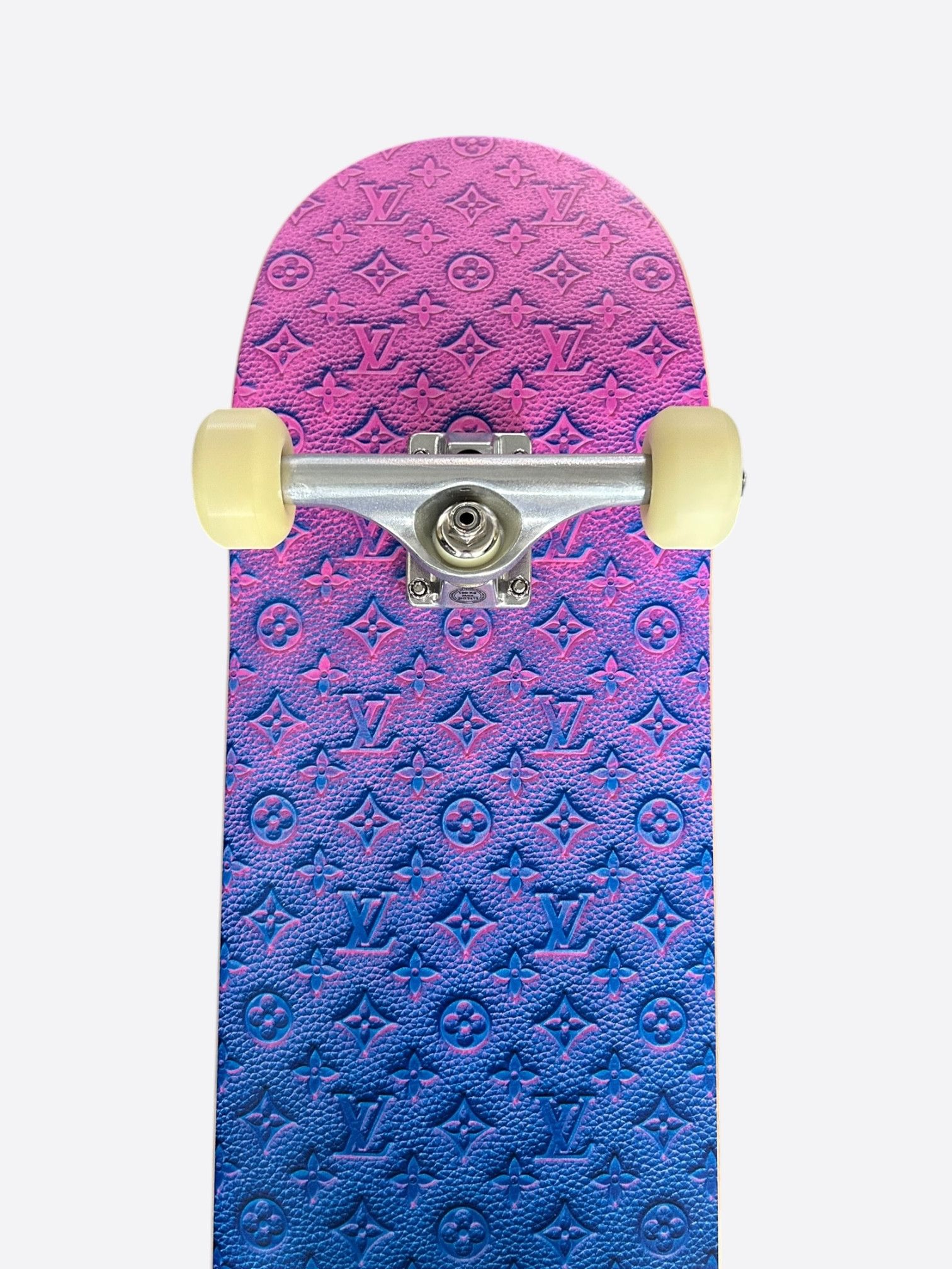 Louis Vuitton Louis Vuitton Pink & Blue Illusion Monogram Skateboard Size ONE SIZE - 4 Thumbnail