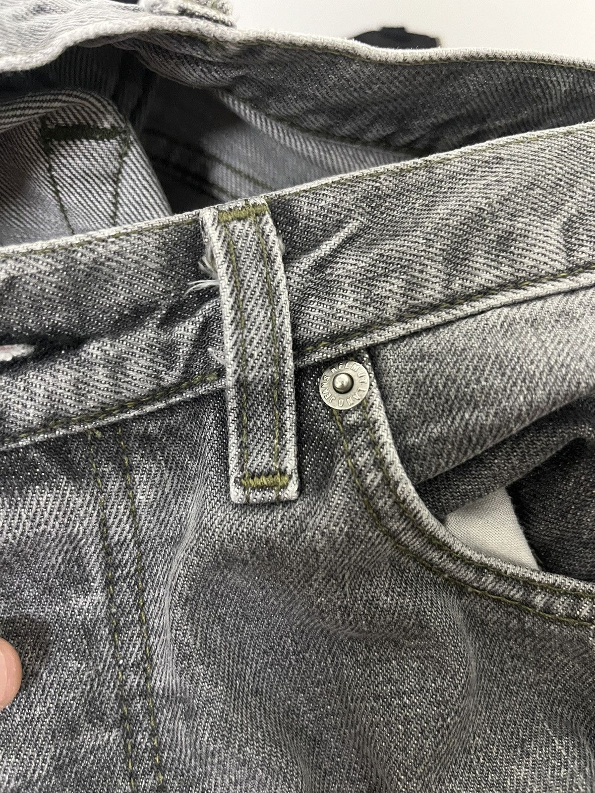 Helmut Lang 1998 Helmut Lang Grey Classic Denim Pants Size US 29 - 7 Thumbnail