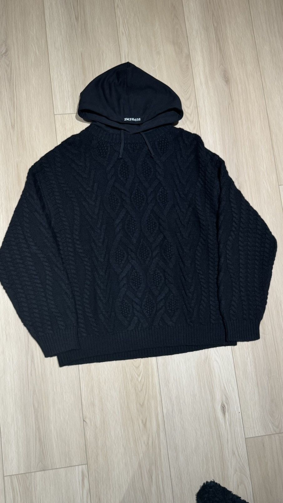 Supreme Supreme Cable Hooded sweater crewneck Hoodie Cablekit hood Size US XL / EU 56 / 4 - 7 Thumbnail