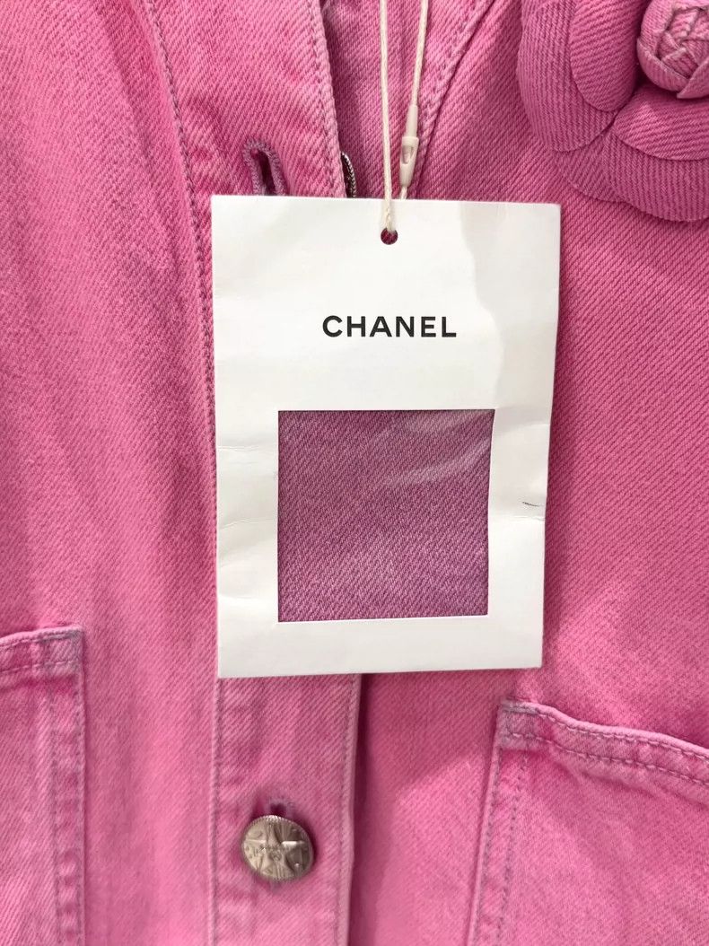 Chanel Chanel Pink denim jacket Size XS / US 0-2 / IT 36-38 - 5 Thumbnail