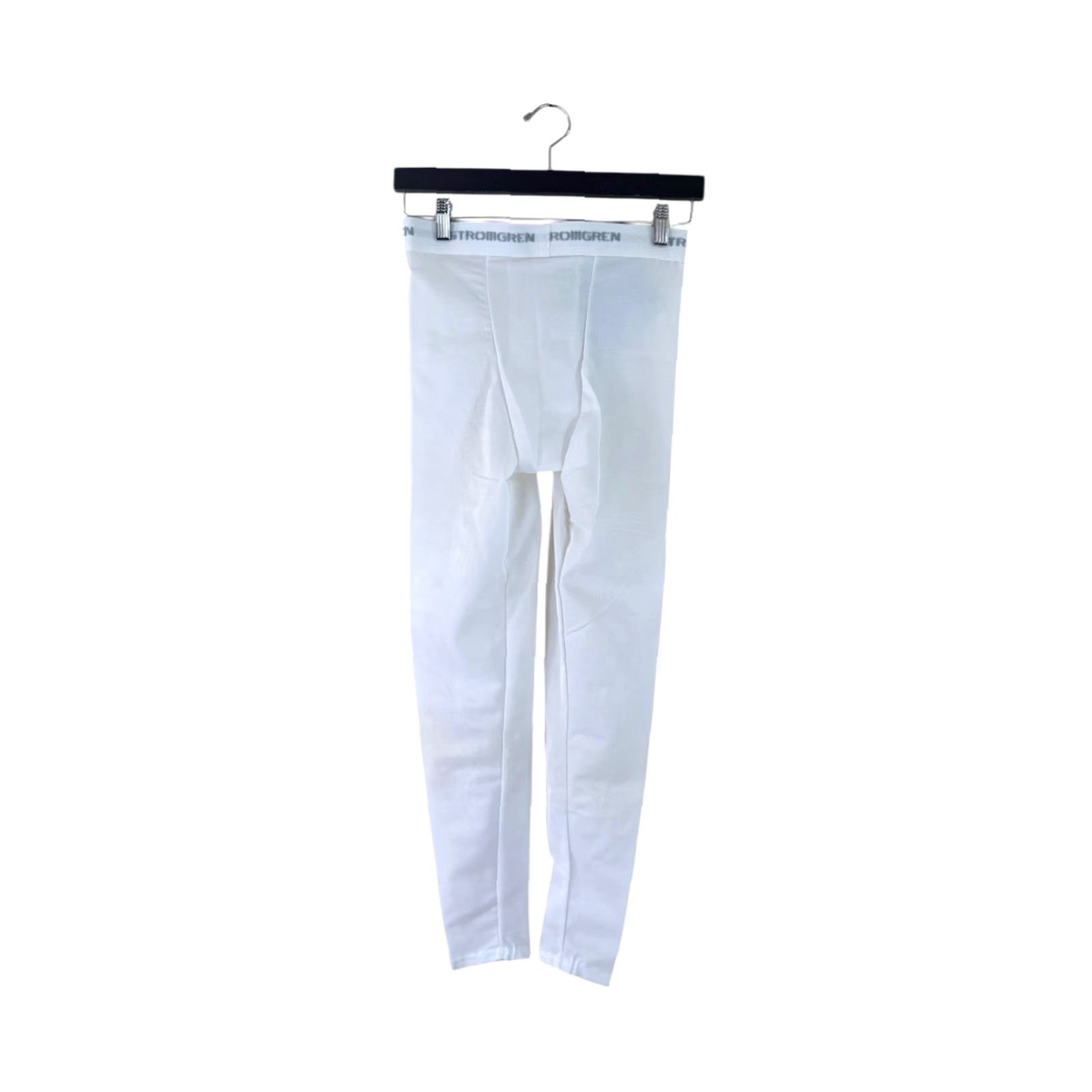 Layer 8 VINTAGE Stromgren Compression Tights Pants Medium Mens White 90s USA Made NWT Multifit Comfort Size US 31 - 8 Thumbnail