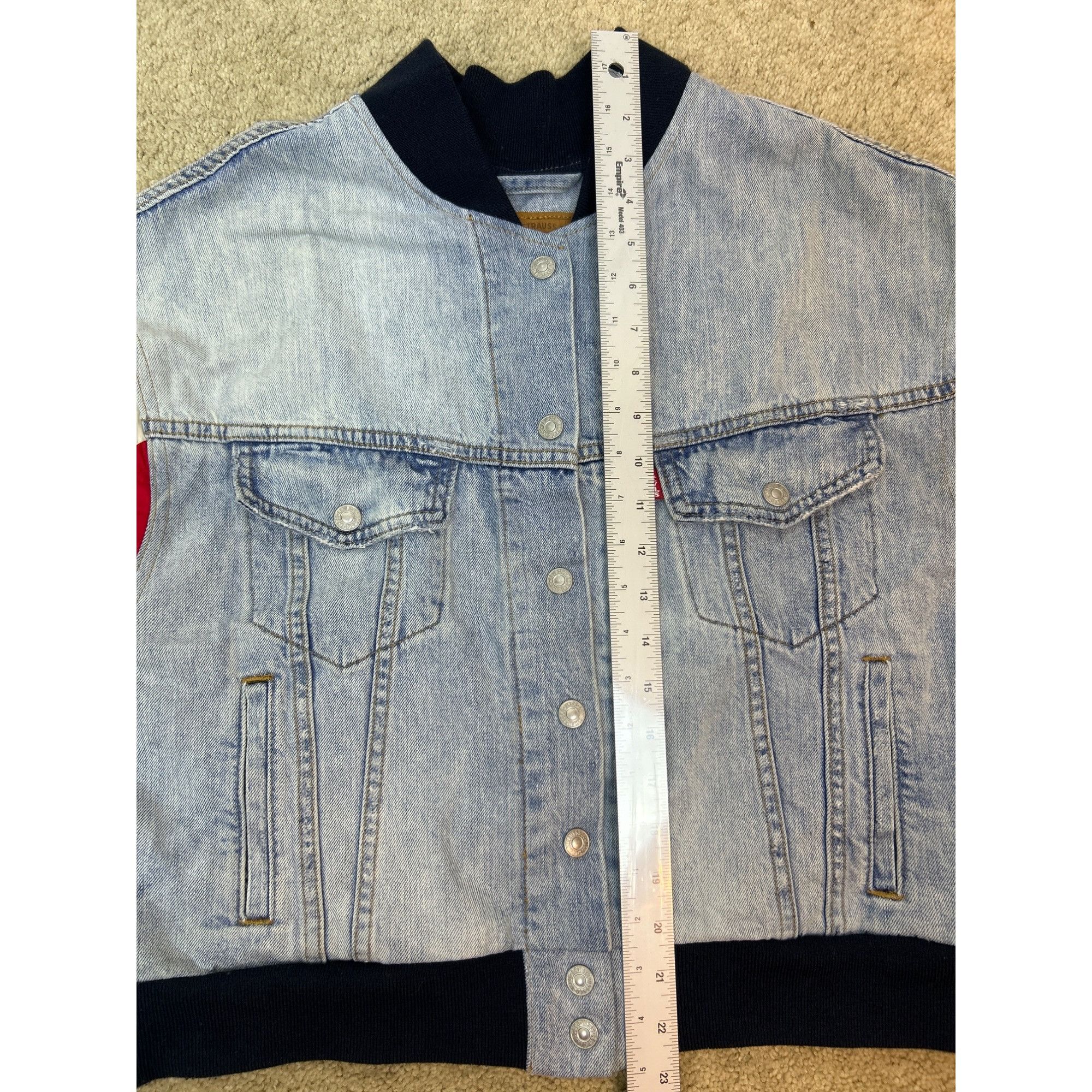 Levi's Levi's Retro 90's Style Denim Trucker Bomber Hybrid Jacket Size L / US 10 / IT 46 - 12 Thumbnail