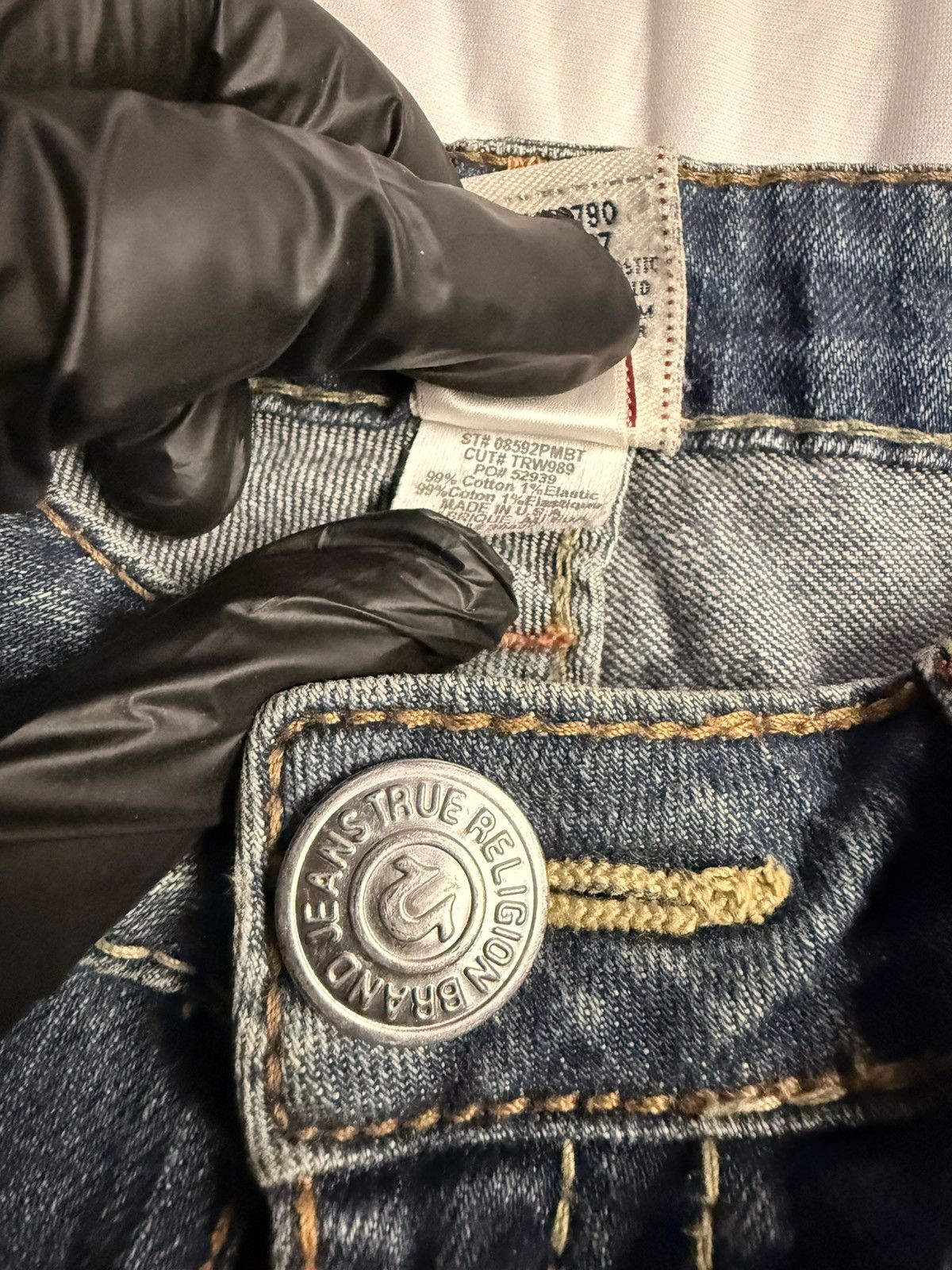 True Religion Vintage Y2K Stella Big T True Religion Aged Denim Jeans Size 30" / US 8 / IT 44 - 5 Thumbnail