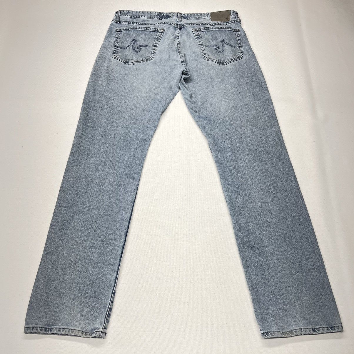 AG Adriano Goldschmied AG Adriano Goldschmied Jeans Blue Straight Denim Washed Size US 36 / EU 52 - 15 Thumbnail