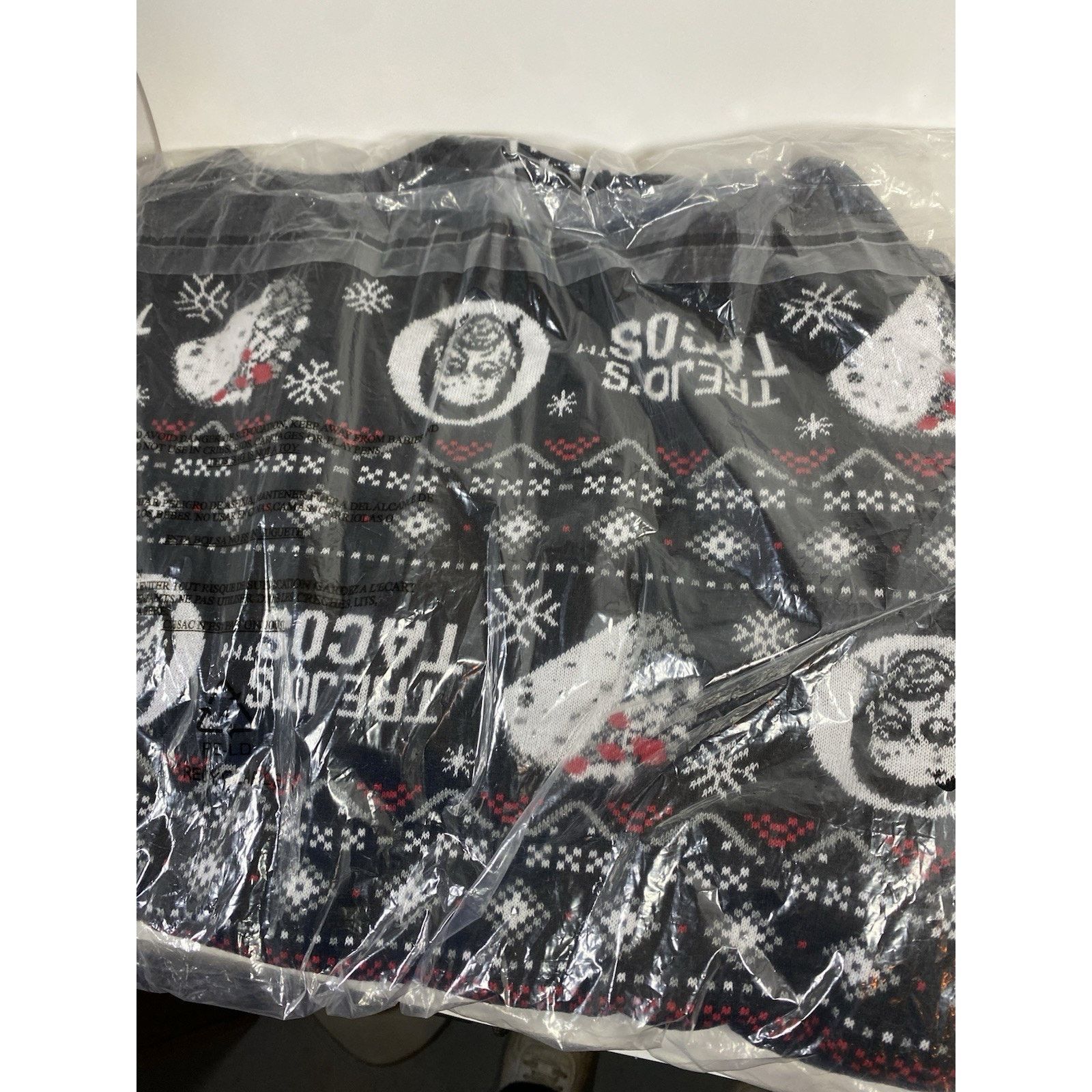 Other Trejo’s Tacos Ugly Christmas Sweater 2XL w/ Matching Socks Size US XXL / EU 58 / 5 - 2 Thumbnail