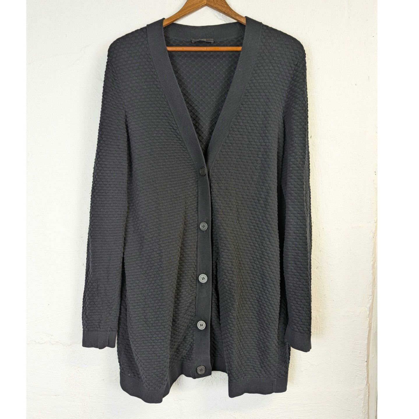 Cos COS Oversized Cardigan Sz Medium Black Minimal Lagenlook Size M / US 6-8 / IT 42-44 - 1 Thumbnail