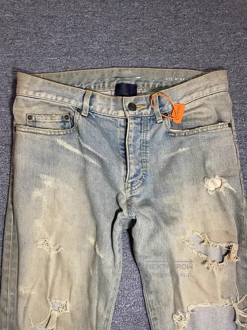 Saint Laurent Paris Saint Laurent Paris First Generation Destroyed Denim Jeans Size US 30 / EU 46 - 6 Thumbnail