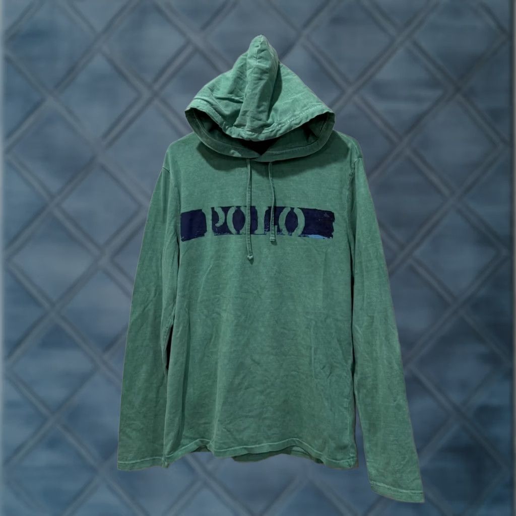 Polo Ralph Lauren VINTAGE Polo Ralph Lauren Hoodie Pullover Green M Logo 80s 90s Mens Size US M / EU 48-50 / 2 - 1 Thumbnail