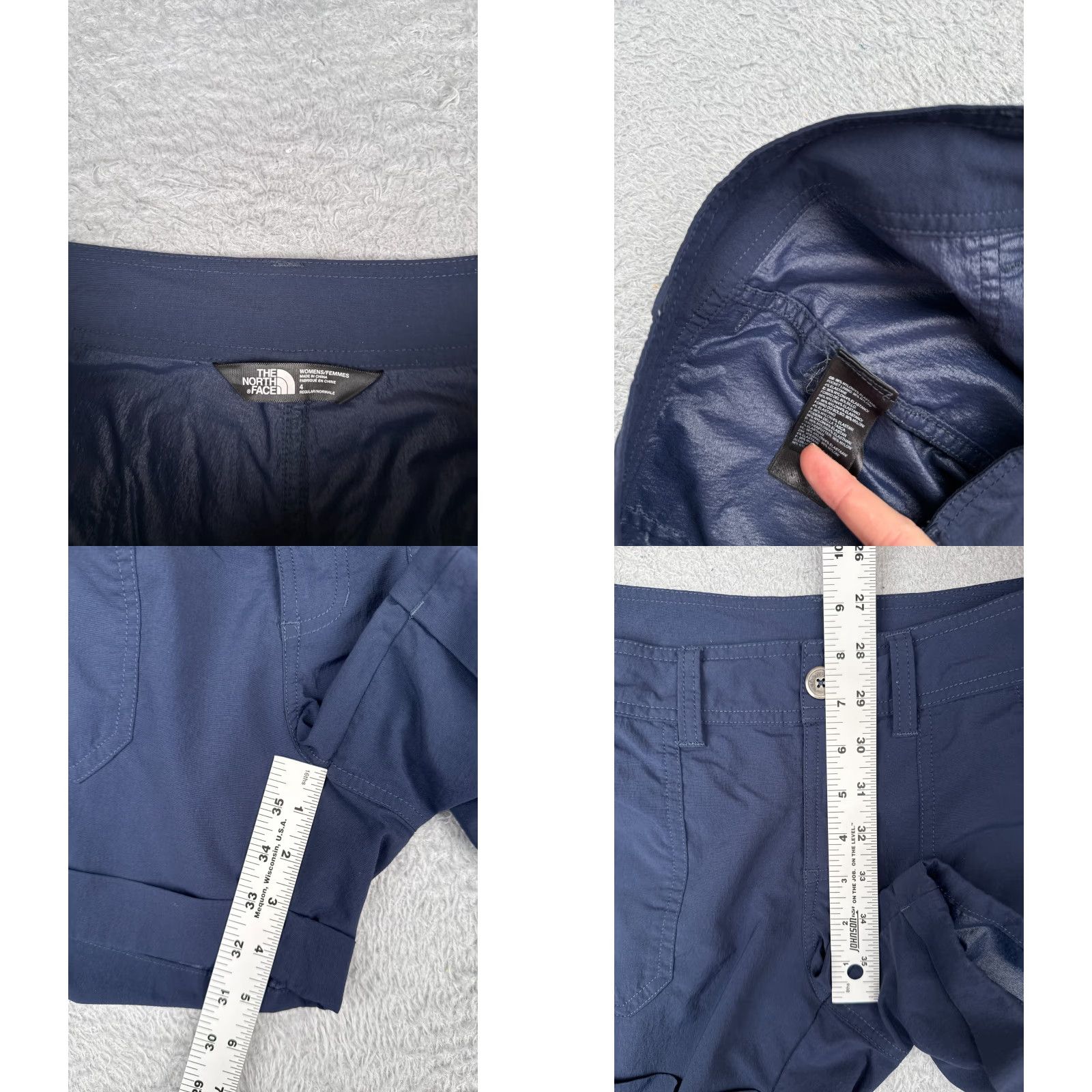 The North Face The North Face Womens Shorts Size 4 Blue Nylon Activewear with Large Pockets, 4.5 Inseam, Casual, Travel, Outdoor Size 27" / US 4 / IT 40 - 8 Thumbnail
