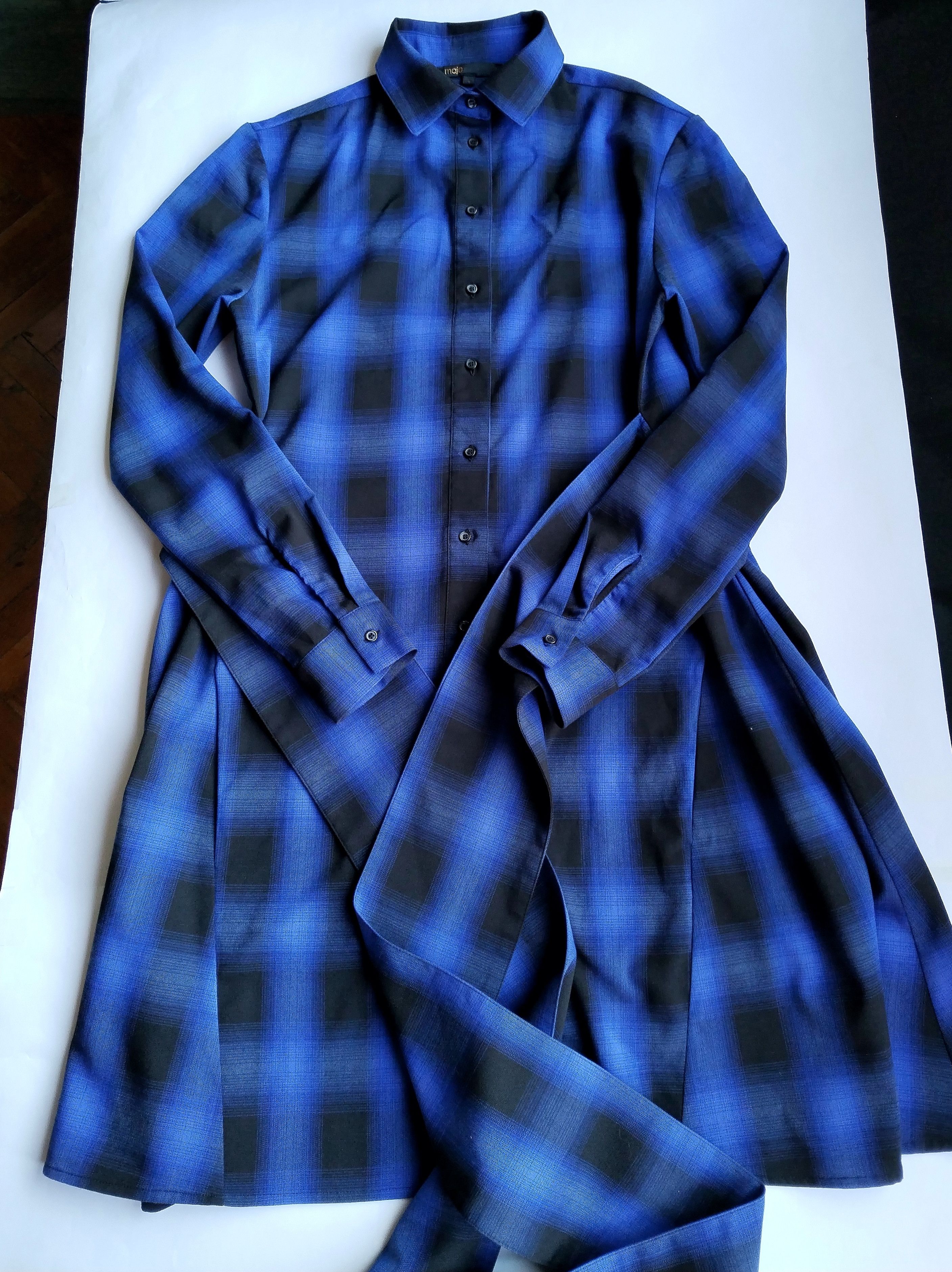 Maje Plaid shirt dress Size S / US 4 / IT 40 - 9 Thumbnail