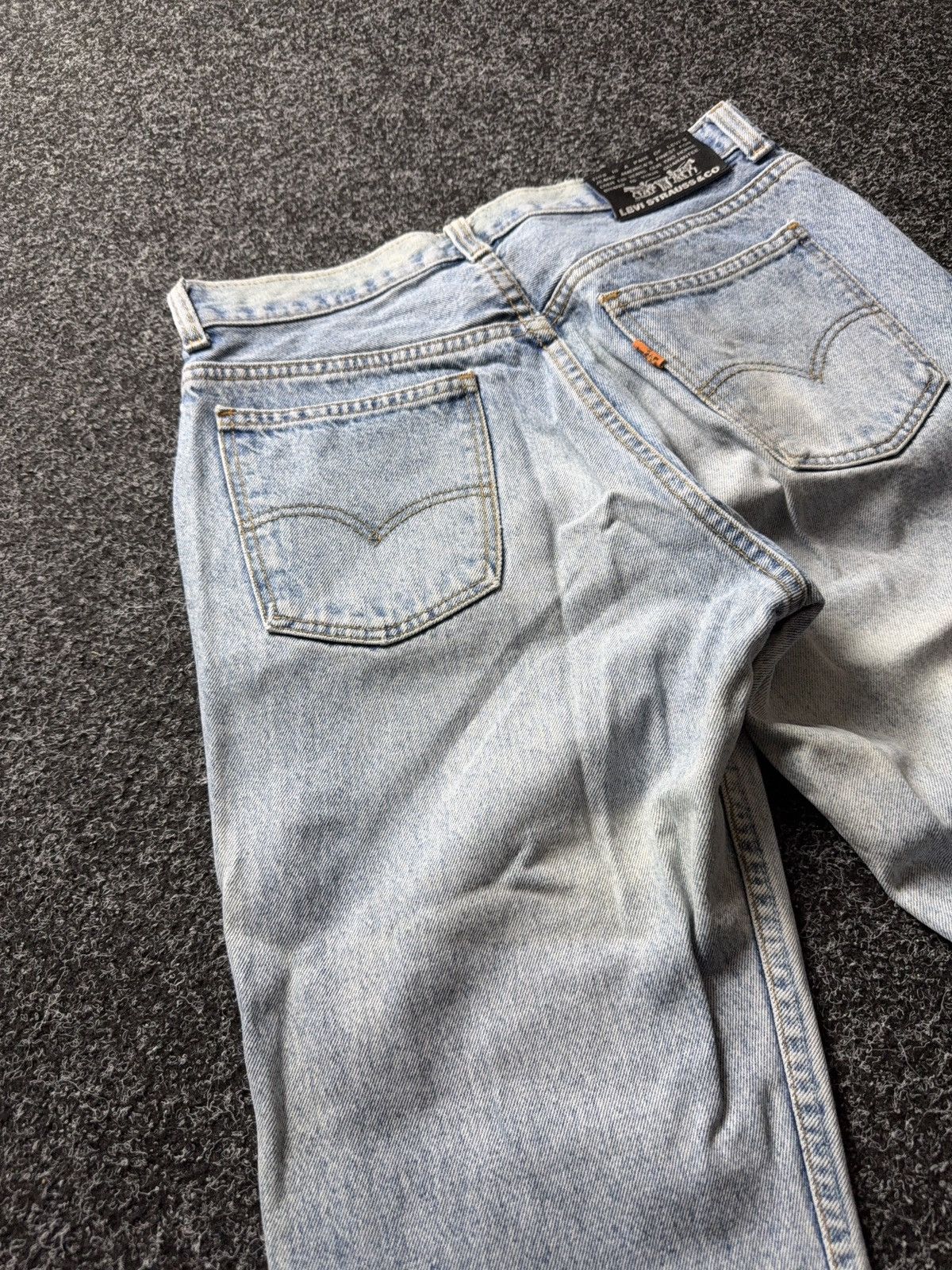 Levi's Vintage Clothing 90s Levi’s 615 Distressed Light Wash Straight Leg Jeans Size US 30 / EU 46 - 19 Thumbnail