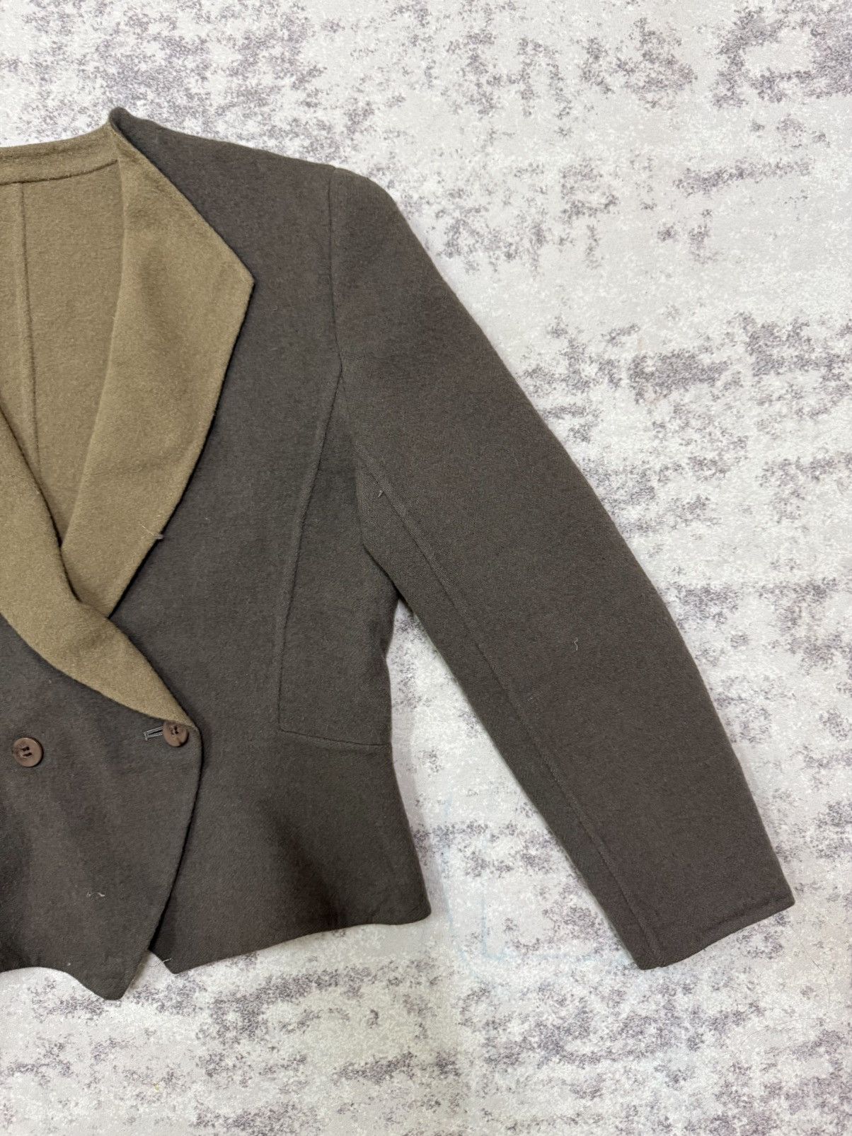 Aquascutum Aquascutum Regent 100 Cropped Wool Blazer Jacket Size S / US 4 / IT 40 - 5 Thumbnail