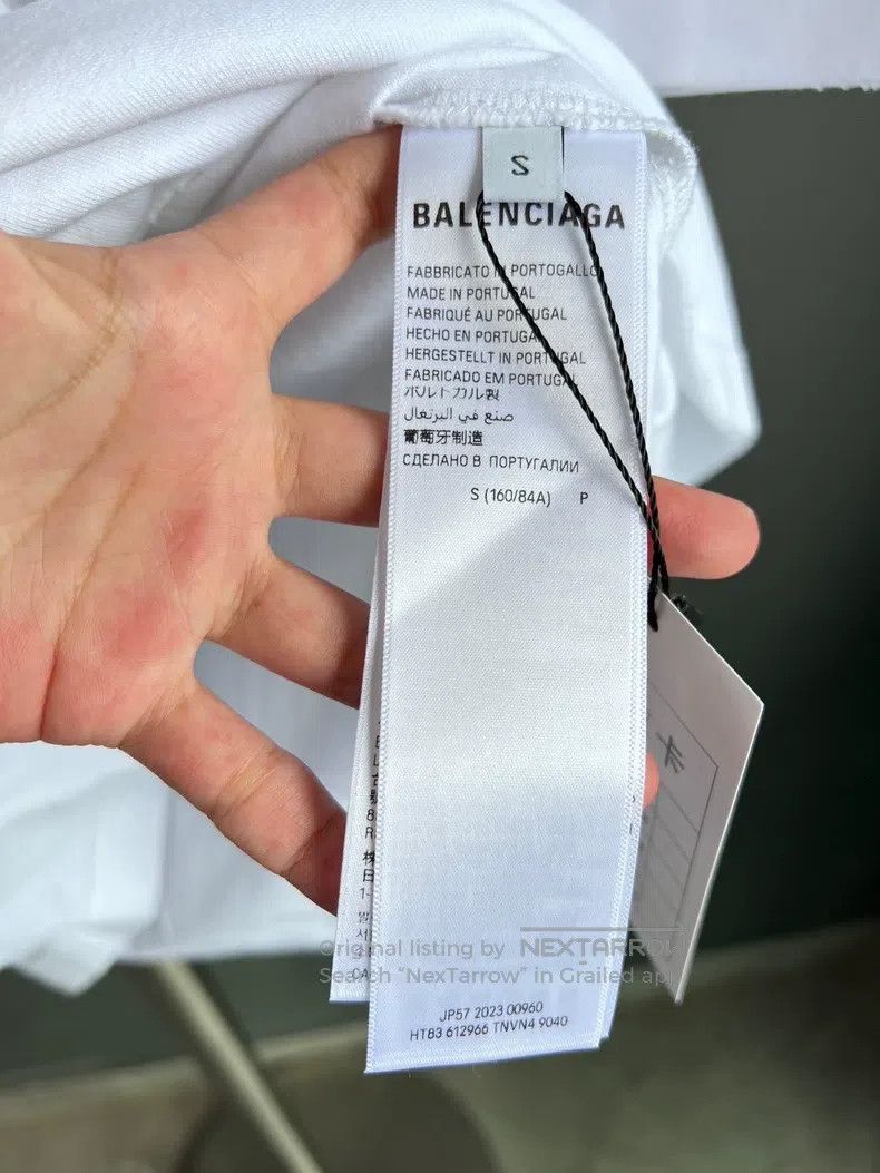 Balenciaga Balenciaga Letter Print Round Neck Short Sleeve T-Shirt Size US S / EU 44-46 / 1 - 5 Thumbnail