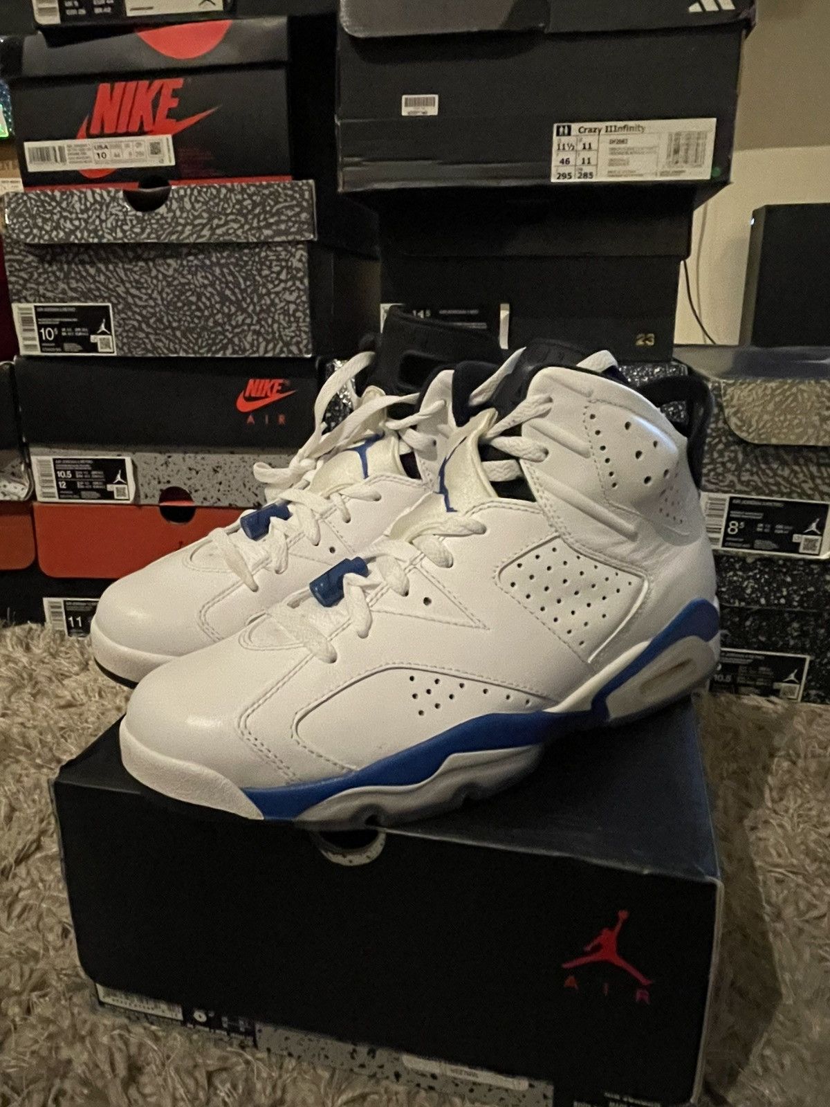 Jordan Brand Jordan 6 Sport Blue Size US 8.5 / EU 41-42 - 1 Thumbnail