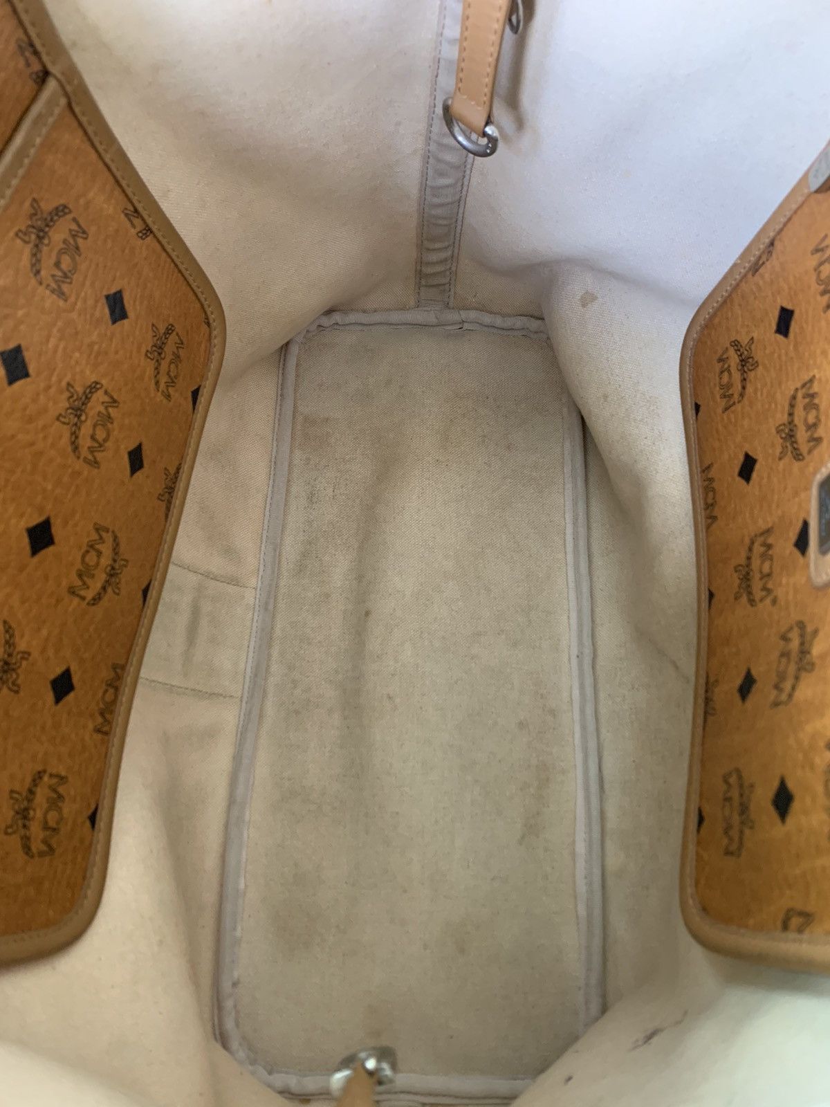 Designer × MCM MCM Cognac Visetos Hobo tote bag Size ONE SIZE - 13 Thumbnail