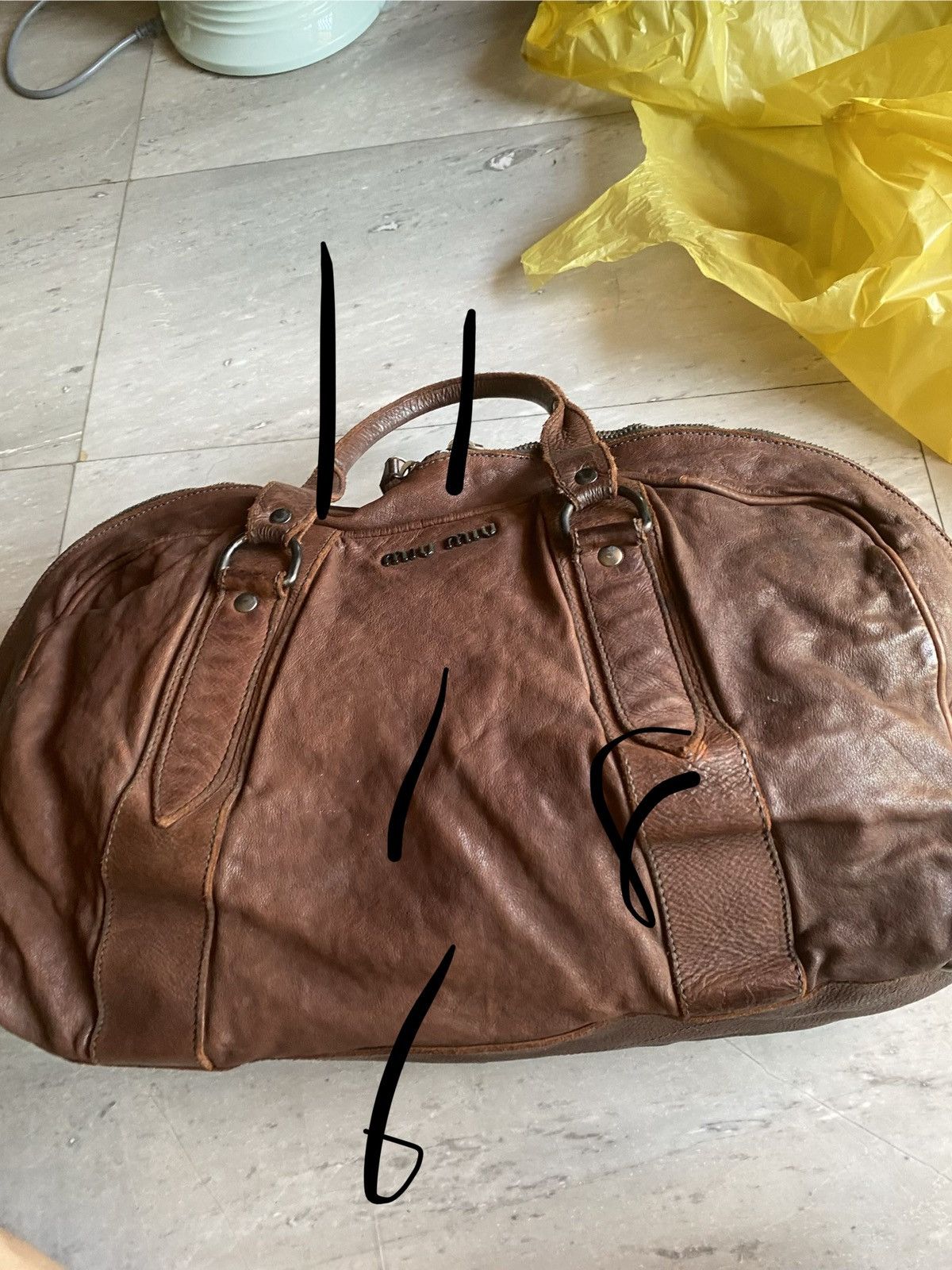 Miu Miu Vintage 2000’s Miu Miu Bowling Bag Size ONE SIZE - 8 Thumbnail
