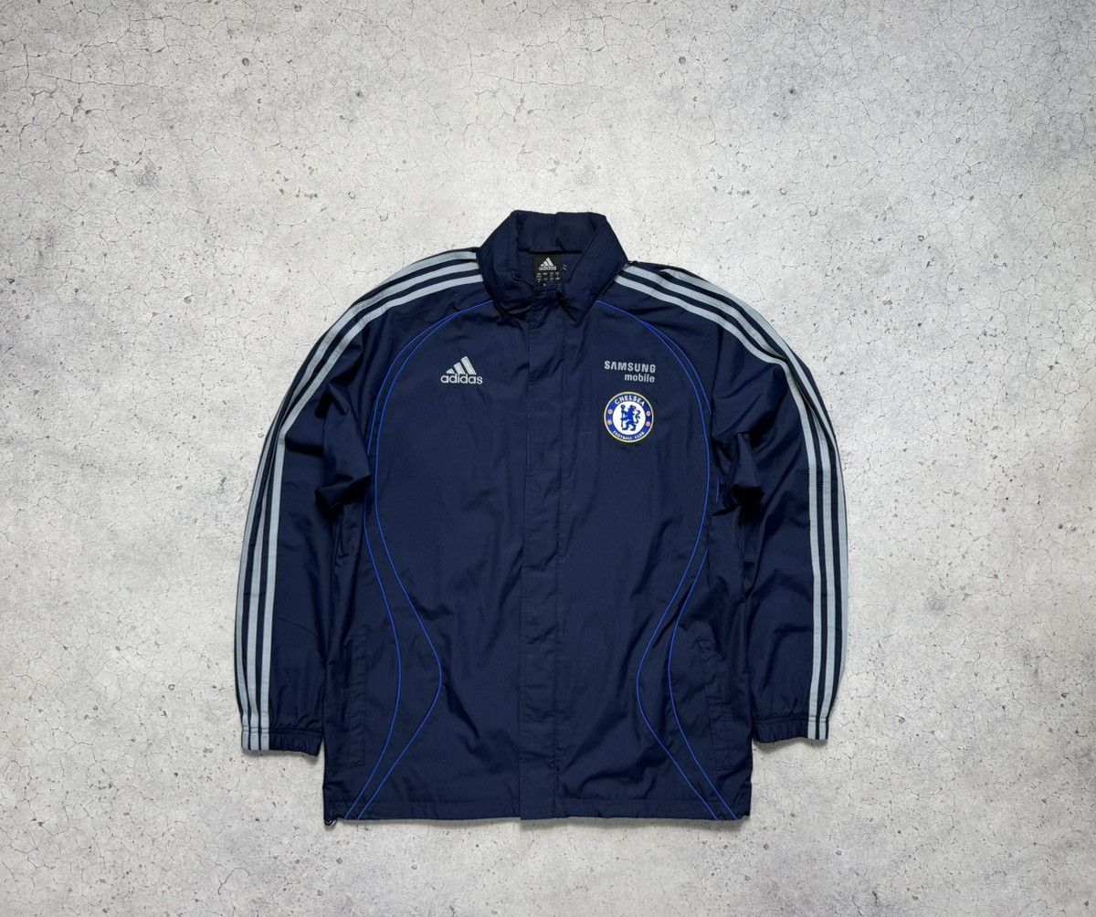 Adidas Adidas FC Chelsea Y2K Nylon Football Jacket Vintage Size US L / EU 52-54 / 3 - 1 Thumbnail