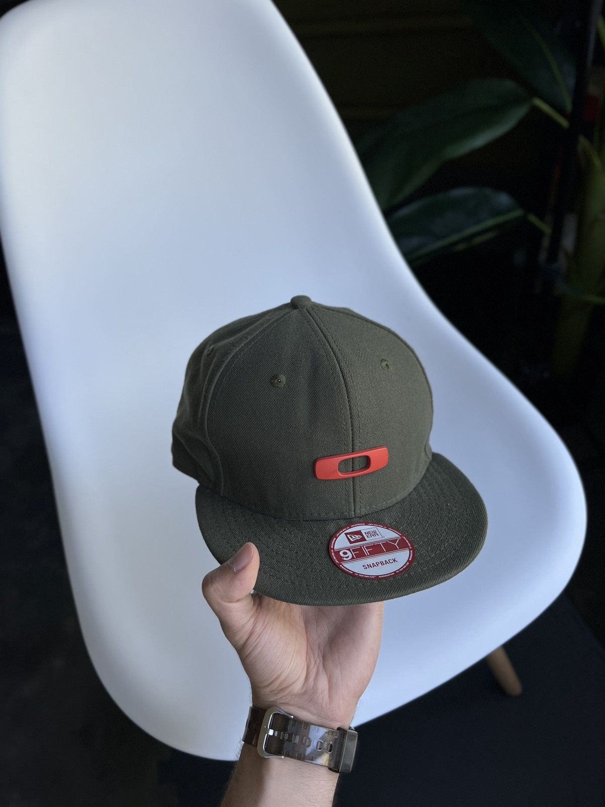 New Era × Oakley Oakley x New Era 9Fifty Snapback Hat Khaki Red 3D Logo Size ONE SIZE - 7 Thumbnail