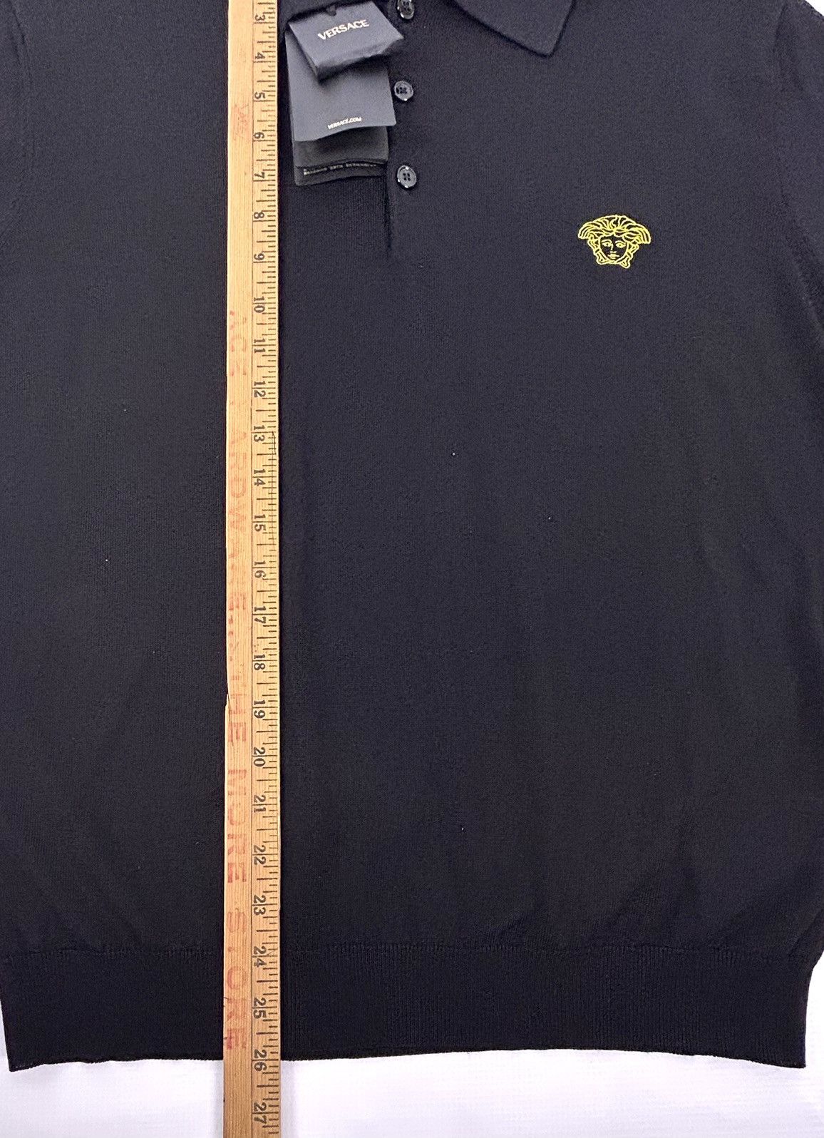 Versace Authentic Versace Knit Polo Black Gold Medusa IT44 S - NWT Size US S / EU 44-46 / 1 - 10 Thumbnail
