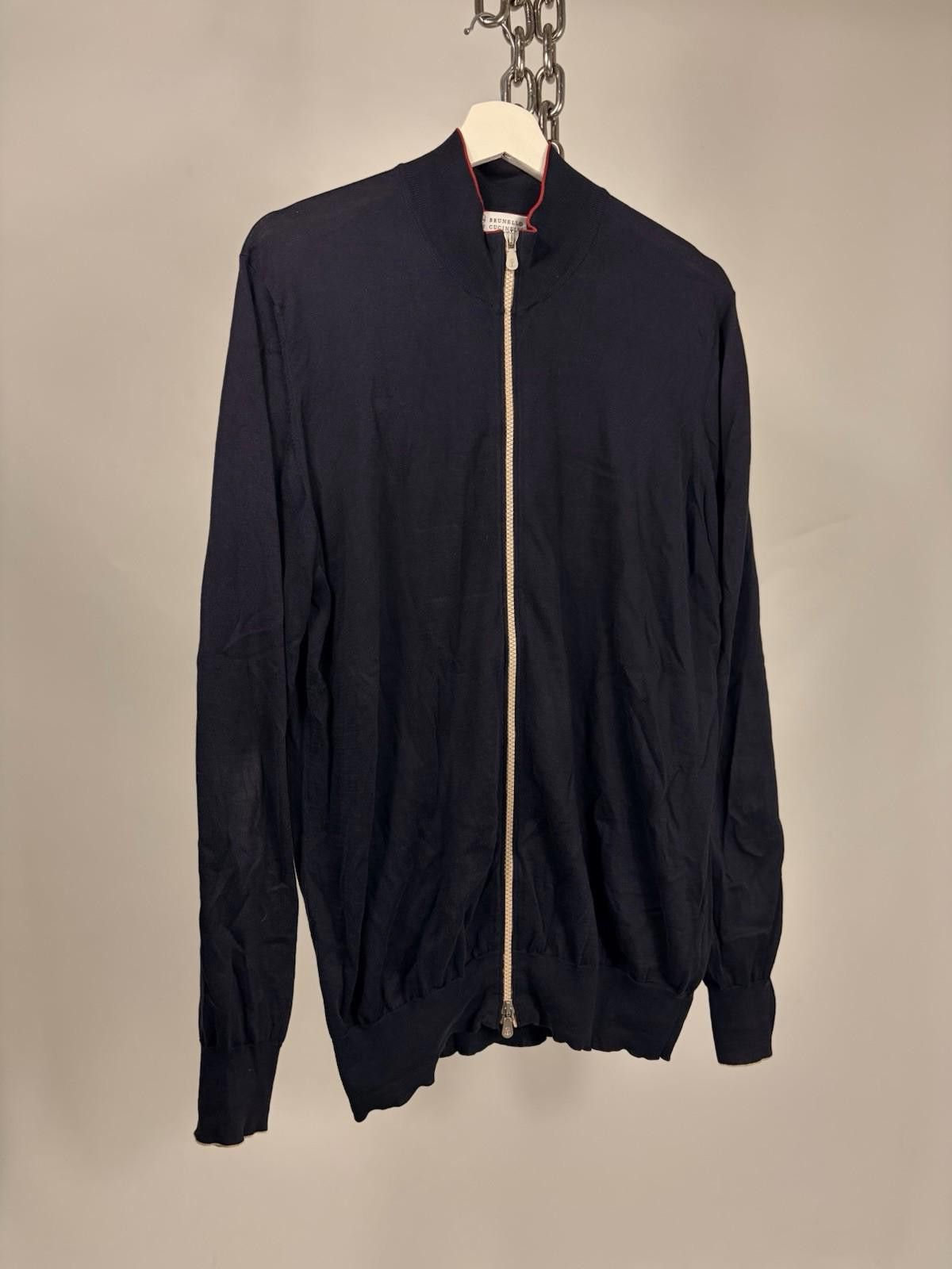 Brunello Cucinelli Vintage Brunello Cucinelli Full Zip Sweater Size US L / EU 52-54 / 3 - 1 Thumbnail
