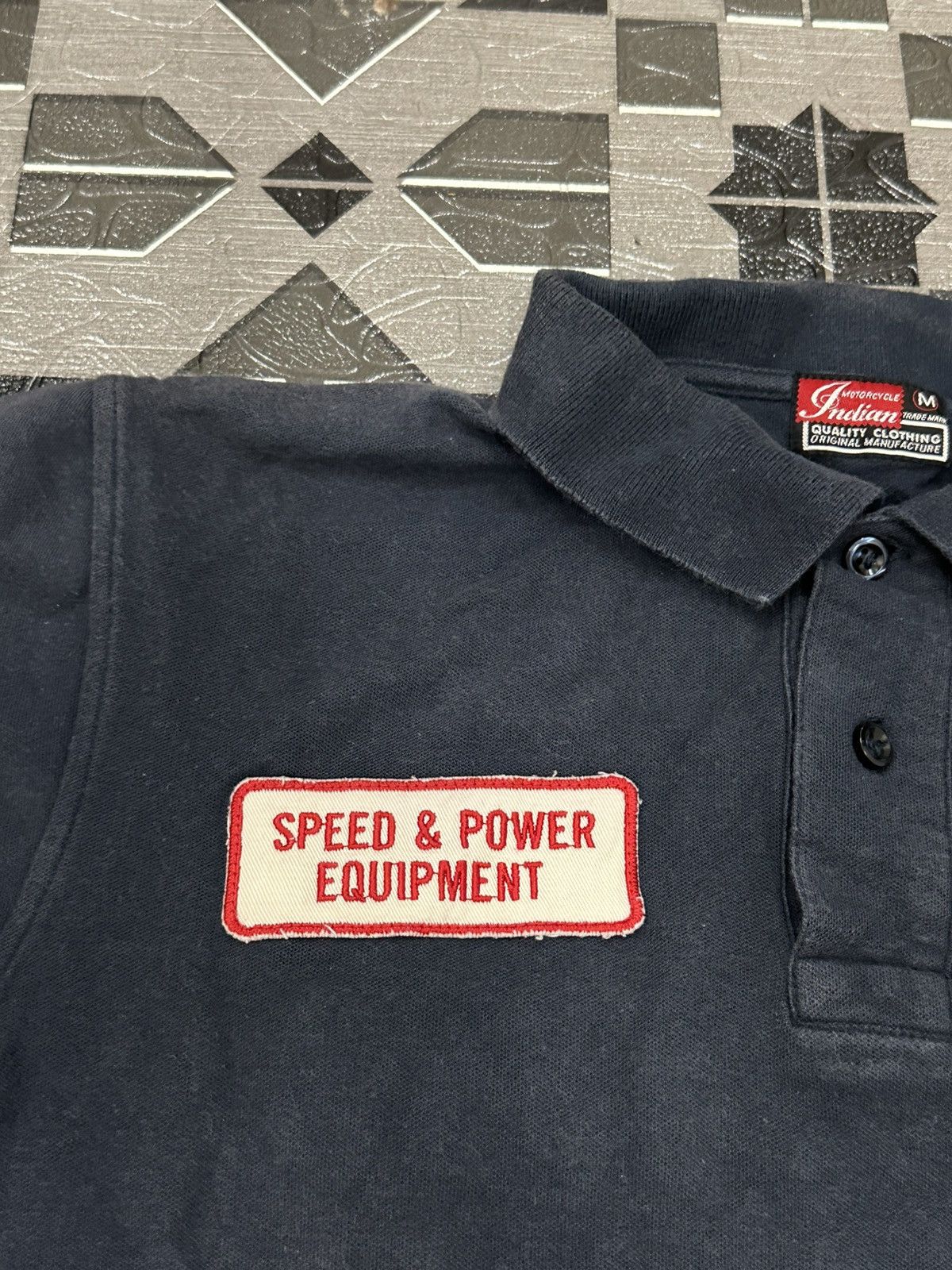 Indian Motorcycle 2000's Indian Motocycle " Adams Repair Service " Polo Shirt Size US XS / EU 42 / 0 - 3 Thumbnail
