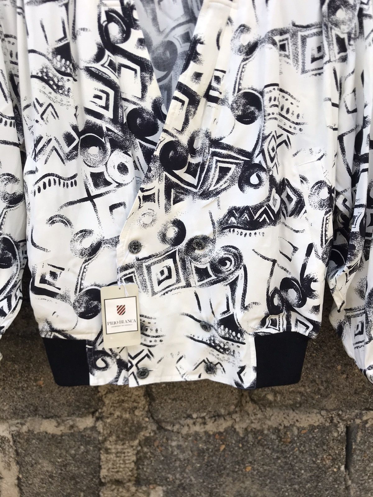 Japanese Brand (NWT) Rare Design Silk Material Prio Blanca Size US L / EU 52-54 / 3 - 4 Thumbnail