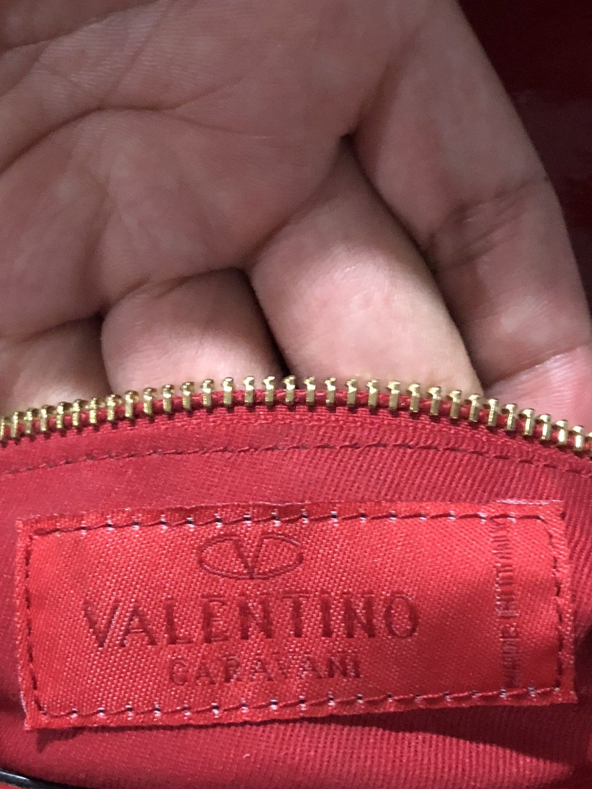 Valentino Valentino Garavani Burgandy Leather Handbag Size ONE SIZE - 15 Thumbnail