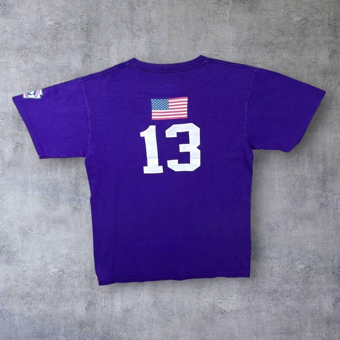 Vintage Majestic Rockies Little League Baseball Graphic Purple T-Shirt Medium Mens Short Sleeve Logo Front Back 20.5” 28” 8.5” WL267 Size US M / EU 48-50 / 2 - 2 Thumbnail