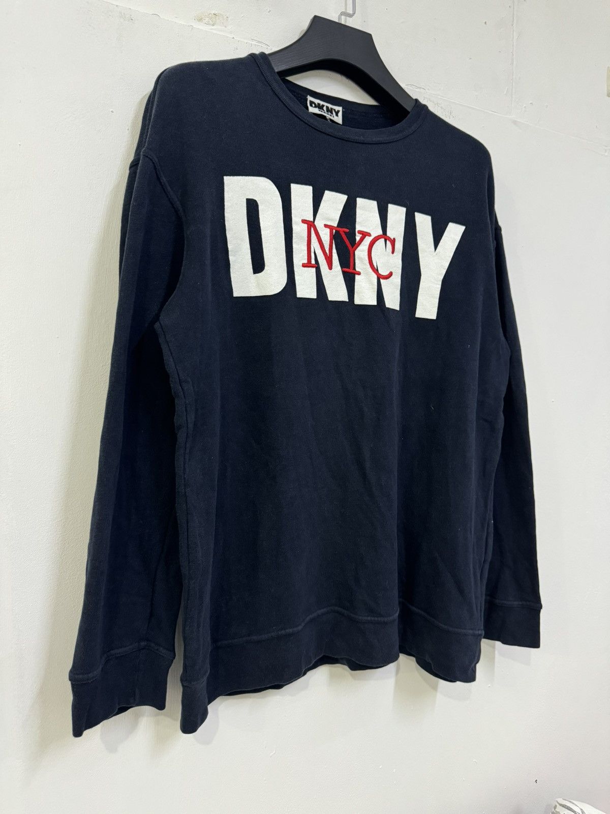 DKNY 💥 VINTAGE DKNY JEANS 90s SWEATSHIRT Size US XL / EU 56 / 4 - 2 Thumbnail
