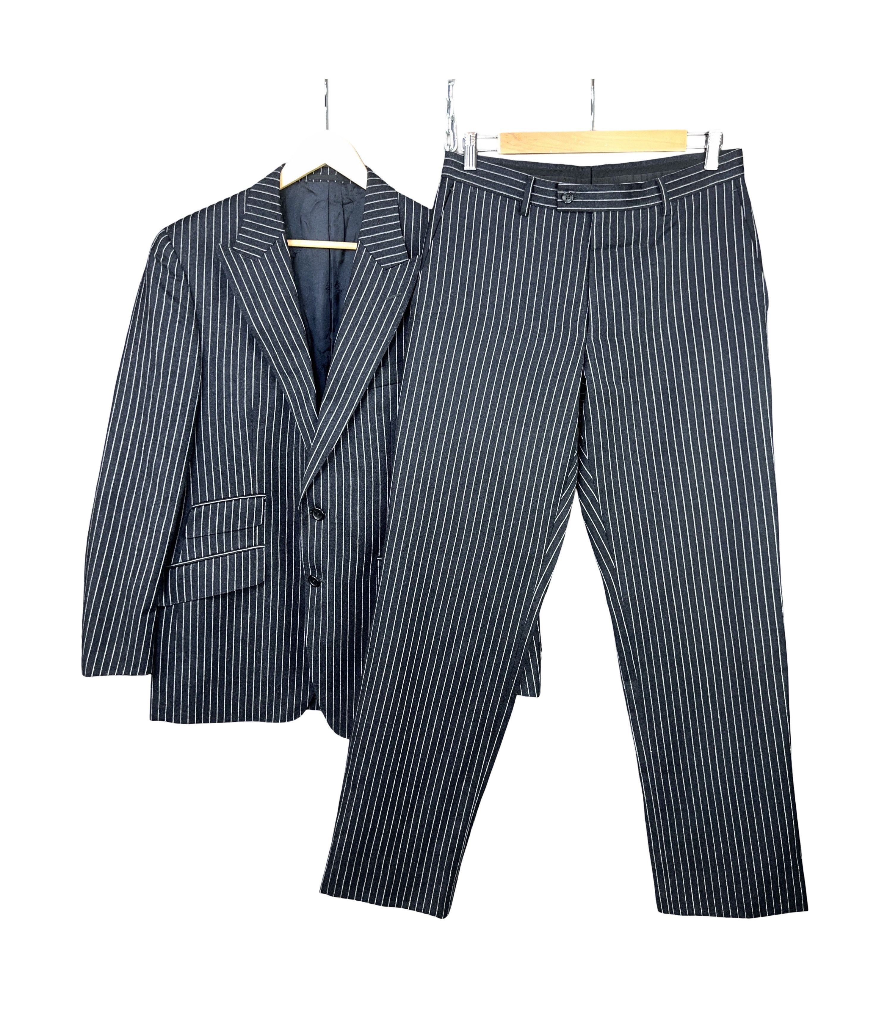 Versace Versace Collection Striped 2 Piece Wool/Silk Suit Size 50R - 1 Thumbnail