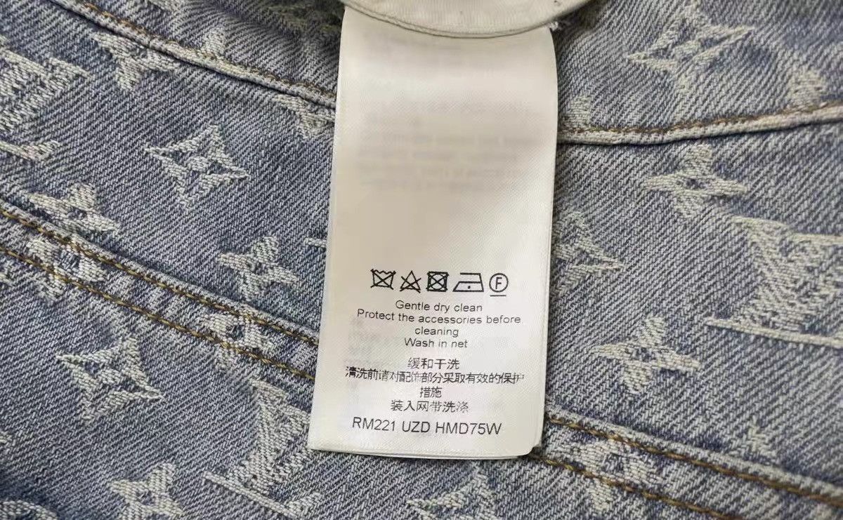 Louis Vuitton LOUIS VUITTON Graffiti 36 Blue Monogram Denim Jeans Size US 36 / EU 52 - 8 Thumbnail