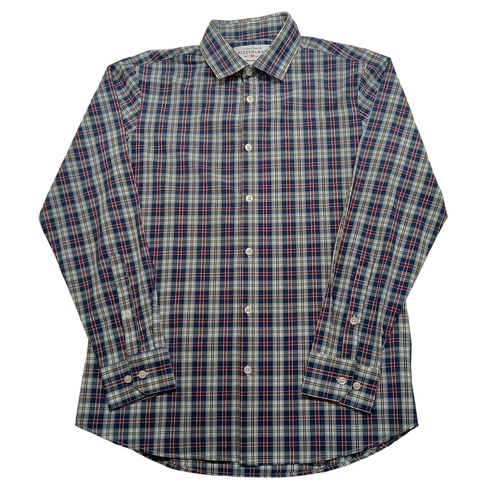 Mizzen+Main Mizzen+Main Shirt L Leeward Men's Trim Fit Red Plaid Size US L / EU 52-54 / 3 - 1 Thumbnail
