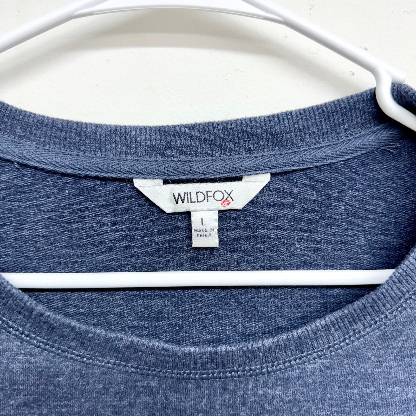 Wildfox Wildfox Crewneck Pullover Navy Embroidered Graphic Large Size L / US 10 / IT 46 - 2 Thumbnail