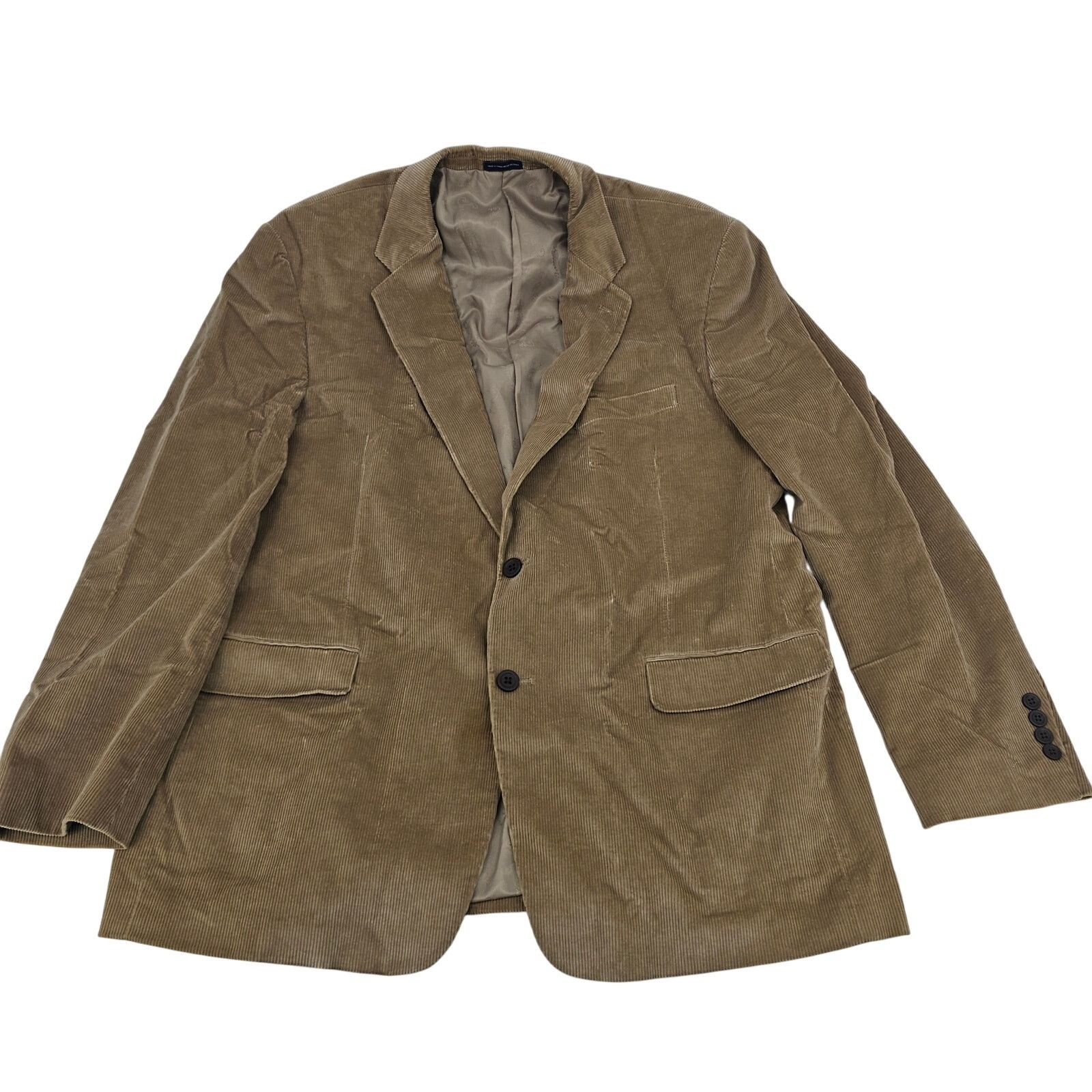 Stafford Stafford Classic Fit Tan Corduroy Sports Coat Blazer 46L Size US M / EU 48-50 / 2 - 1 Thumbnail