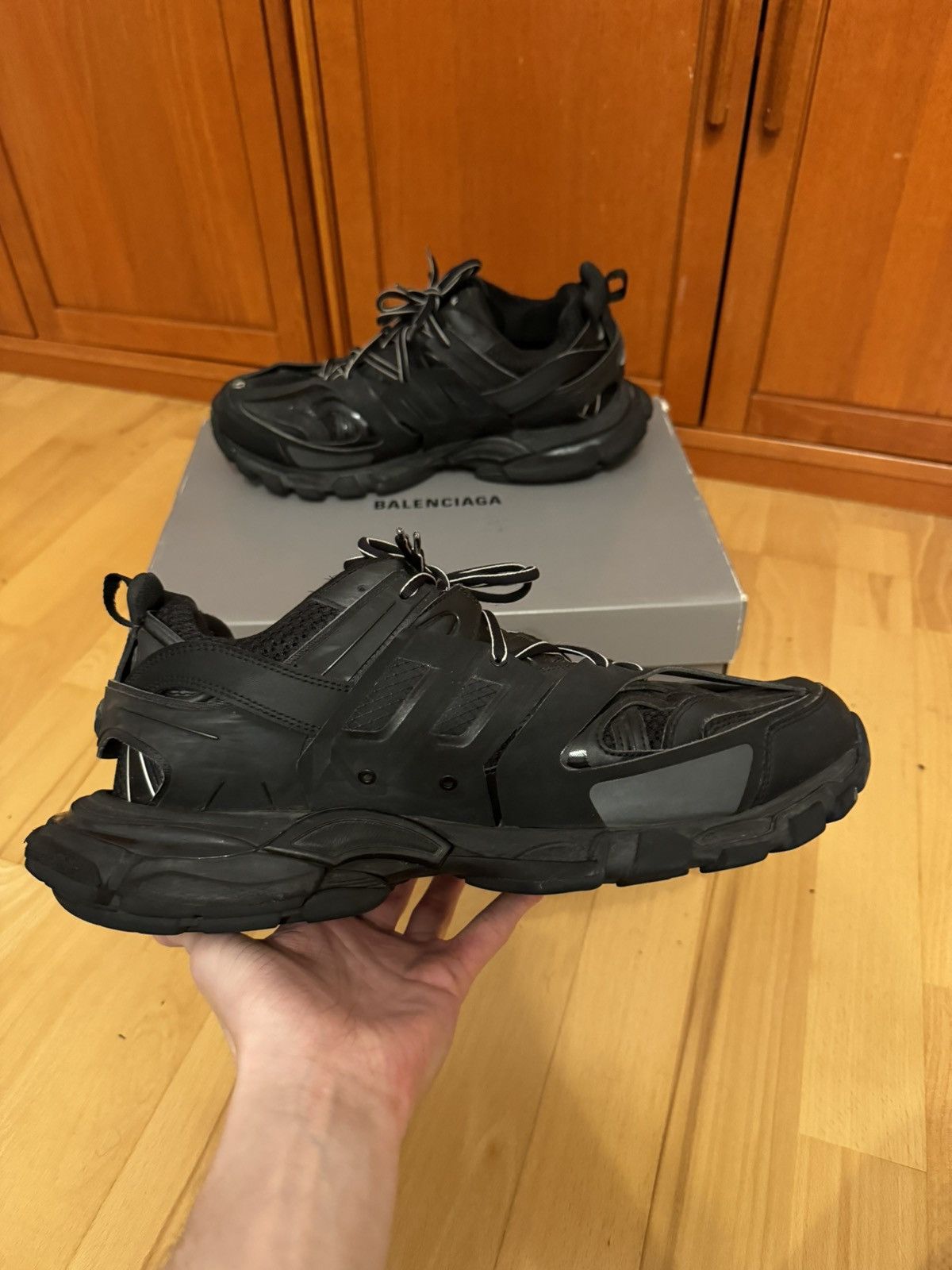 Balenciaga Balenciaga Triple Black Track Size US 14 / EU 47 - 5 Thumbnail