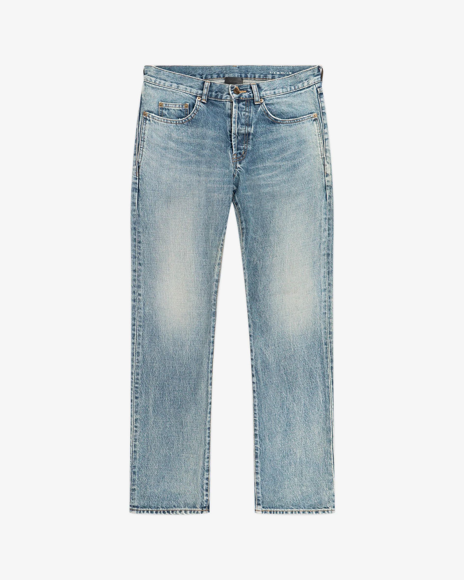 Saint Laurent Paris D18 Blue Washed Denim (2021) Size US 30 / EU 46 - 1 Thumbnail