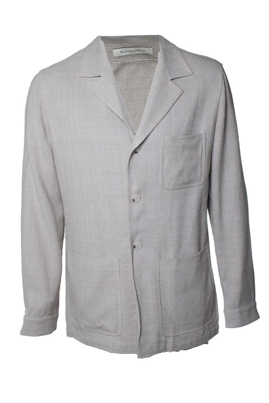 Suitsupply Suitsupply, Linen Greenwich blazer in beige Size 52R - 1 Thumbnail