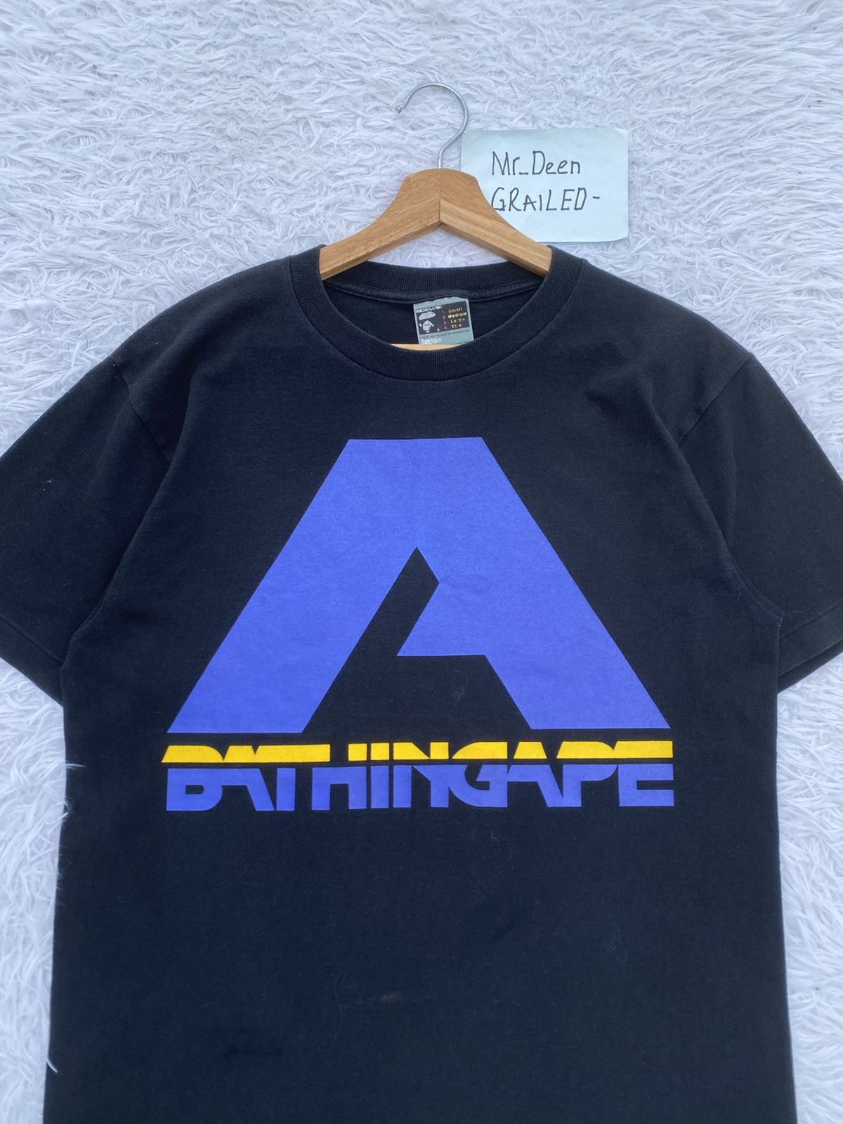Bape Rare Vintage A Bathing Ape Black Tshirt Ideograph Size US M / EU 48-50 / 2 - 5 Thumbnail