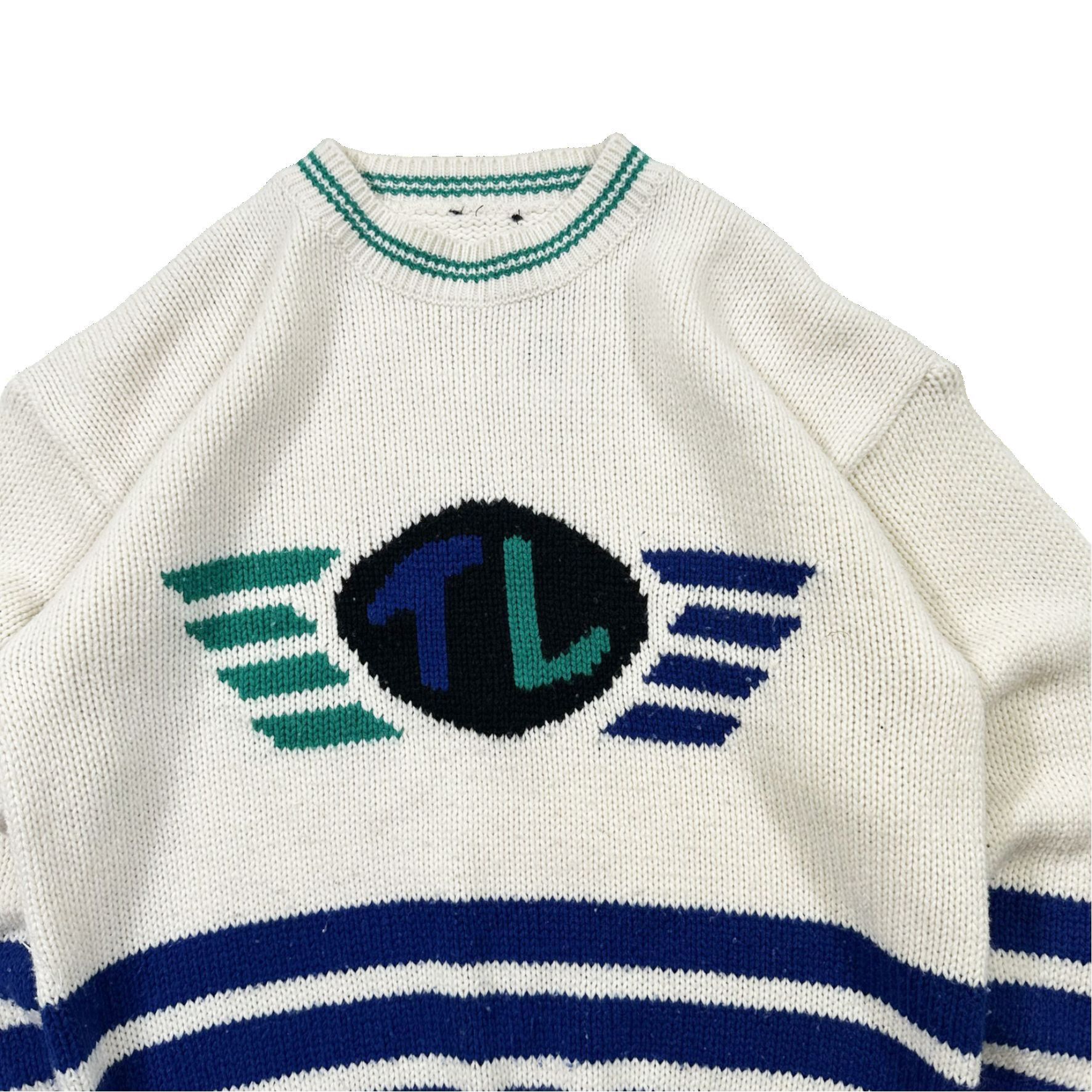 Vintage Vintage 90s TL One of a Kind Knit Sweater Size US L / EU 52-54 / 3 - 2 Thumbnail